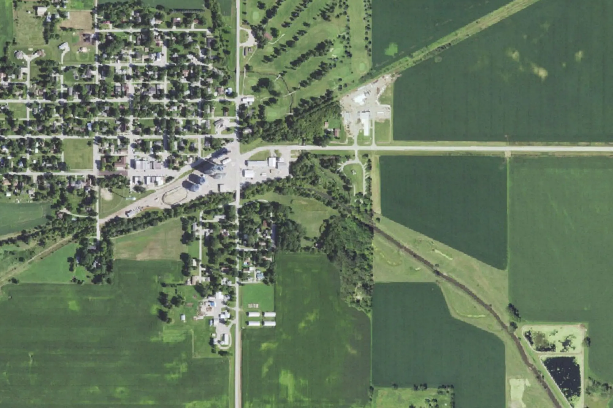 Aerial view of Ingebretson Park