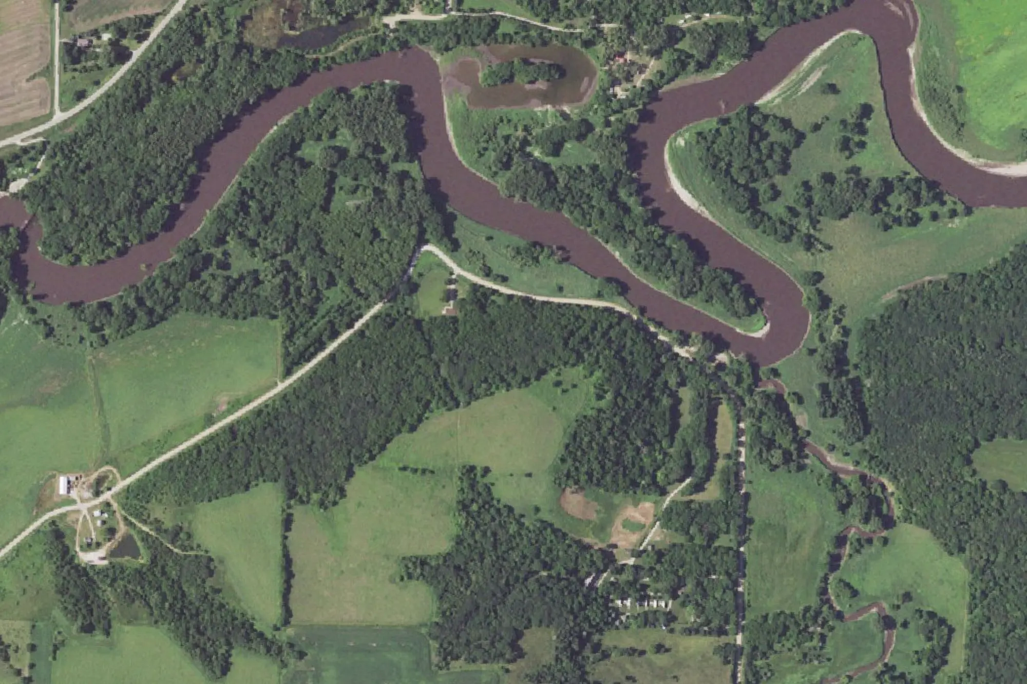 Aerial view of Silver Sioux Recreation Area