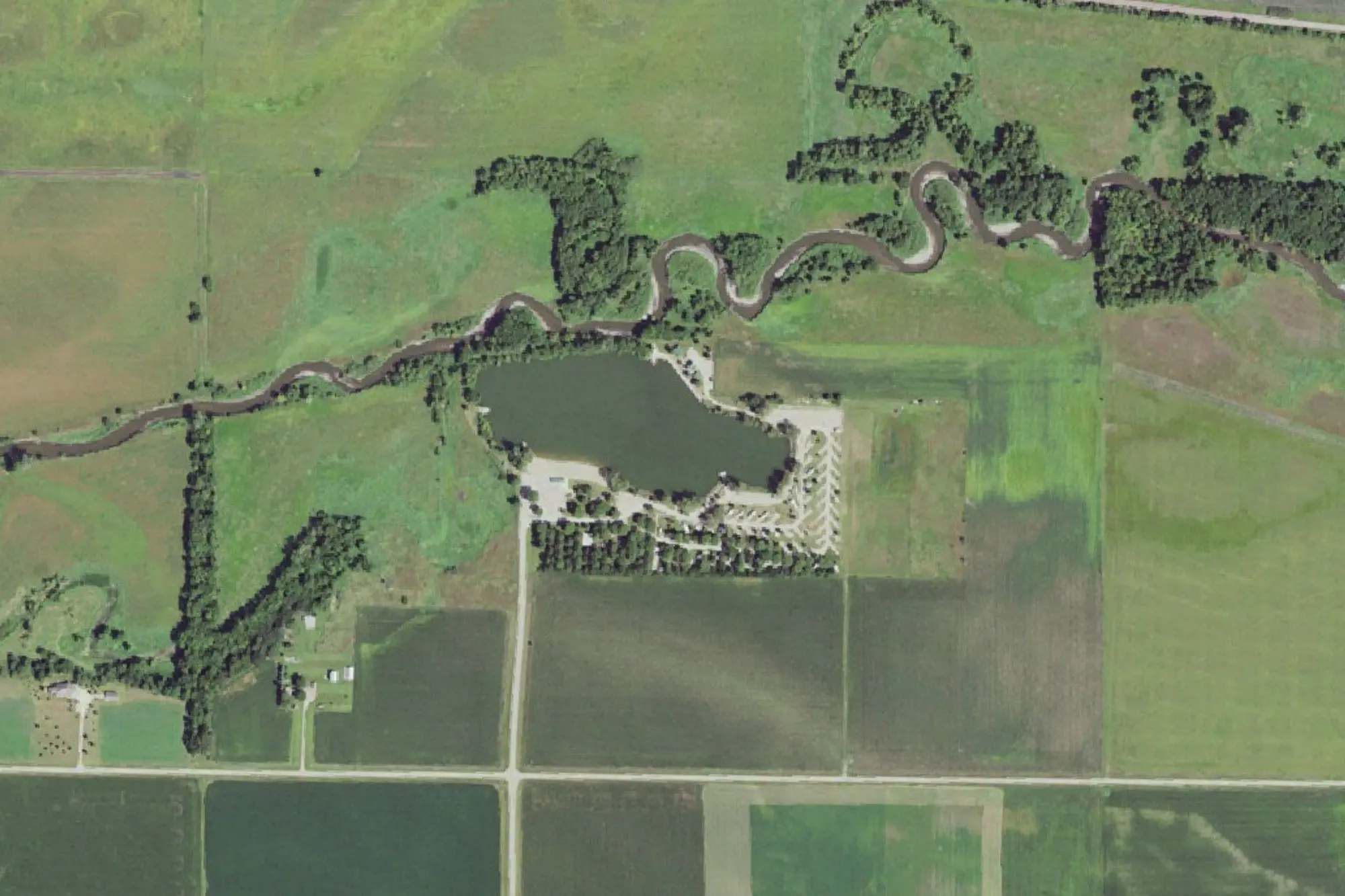 Aerial view of Schamberg Park