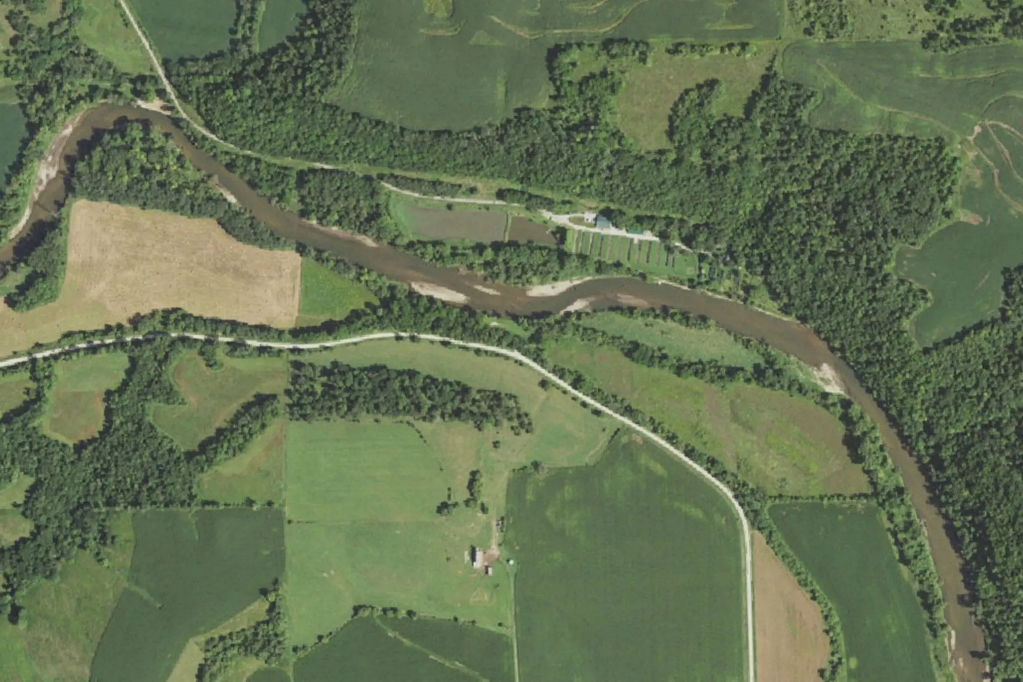 Aerial view of Frieden Park