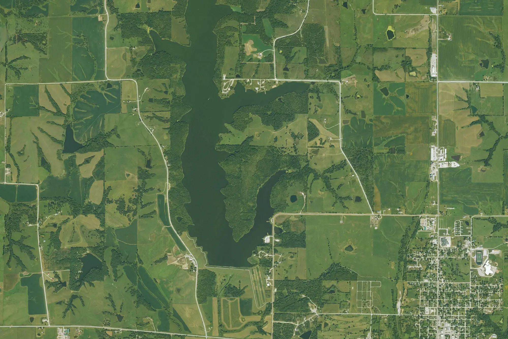 Aerial view of Little River County Park