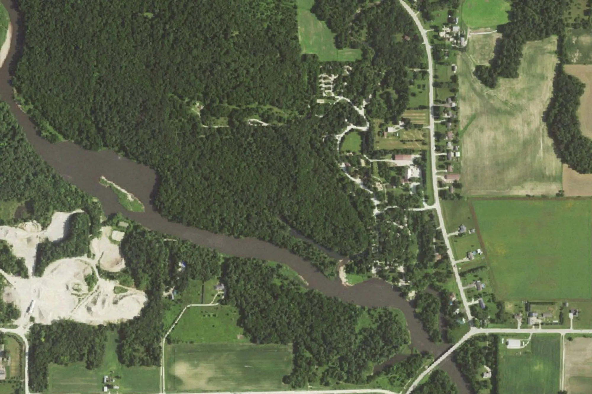 Aerial view of Bailey's Ford Park