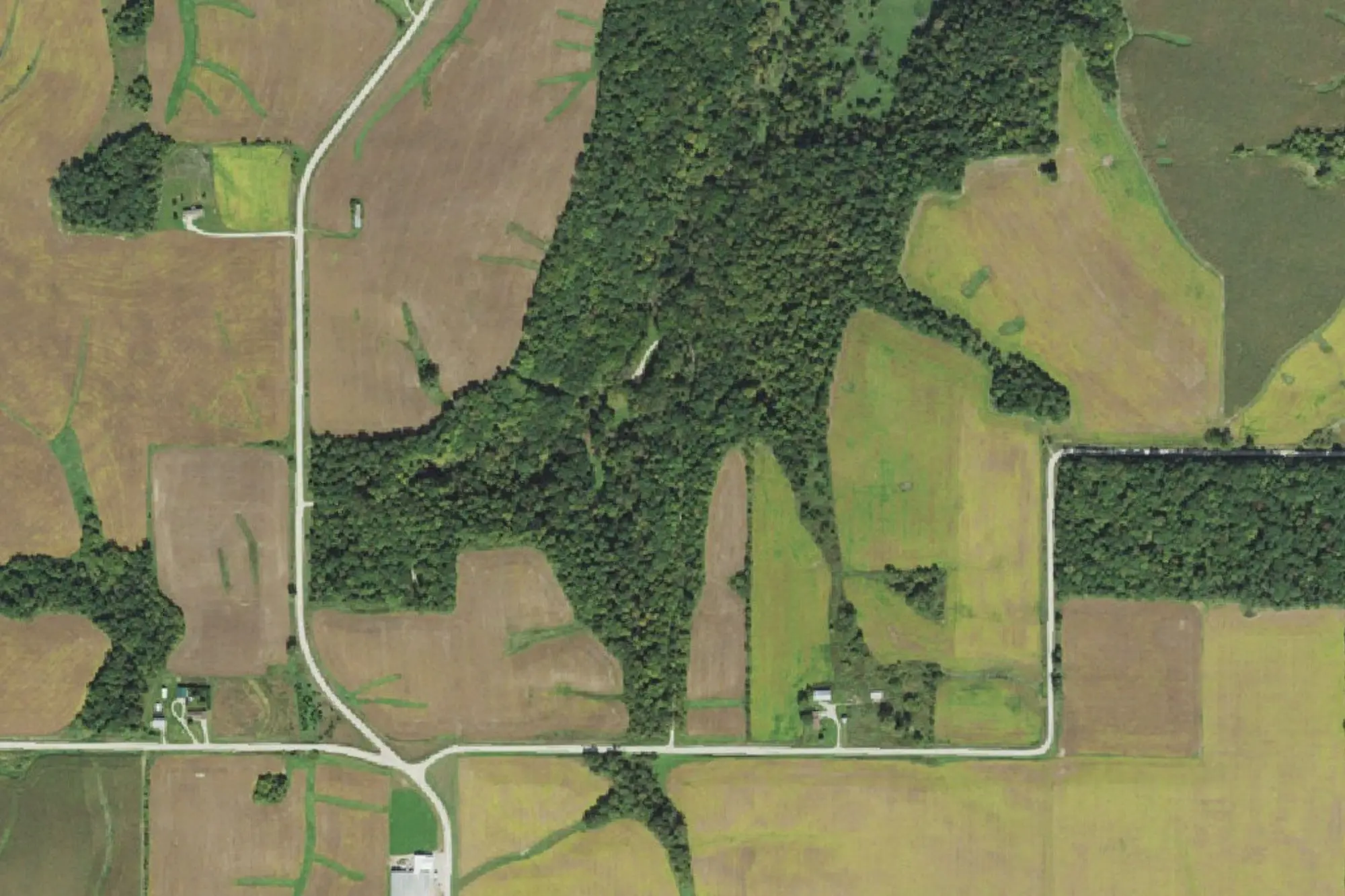 Aerial view of Dutton's Cave Park