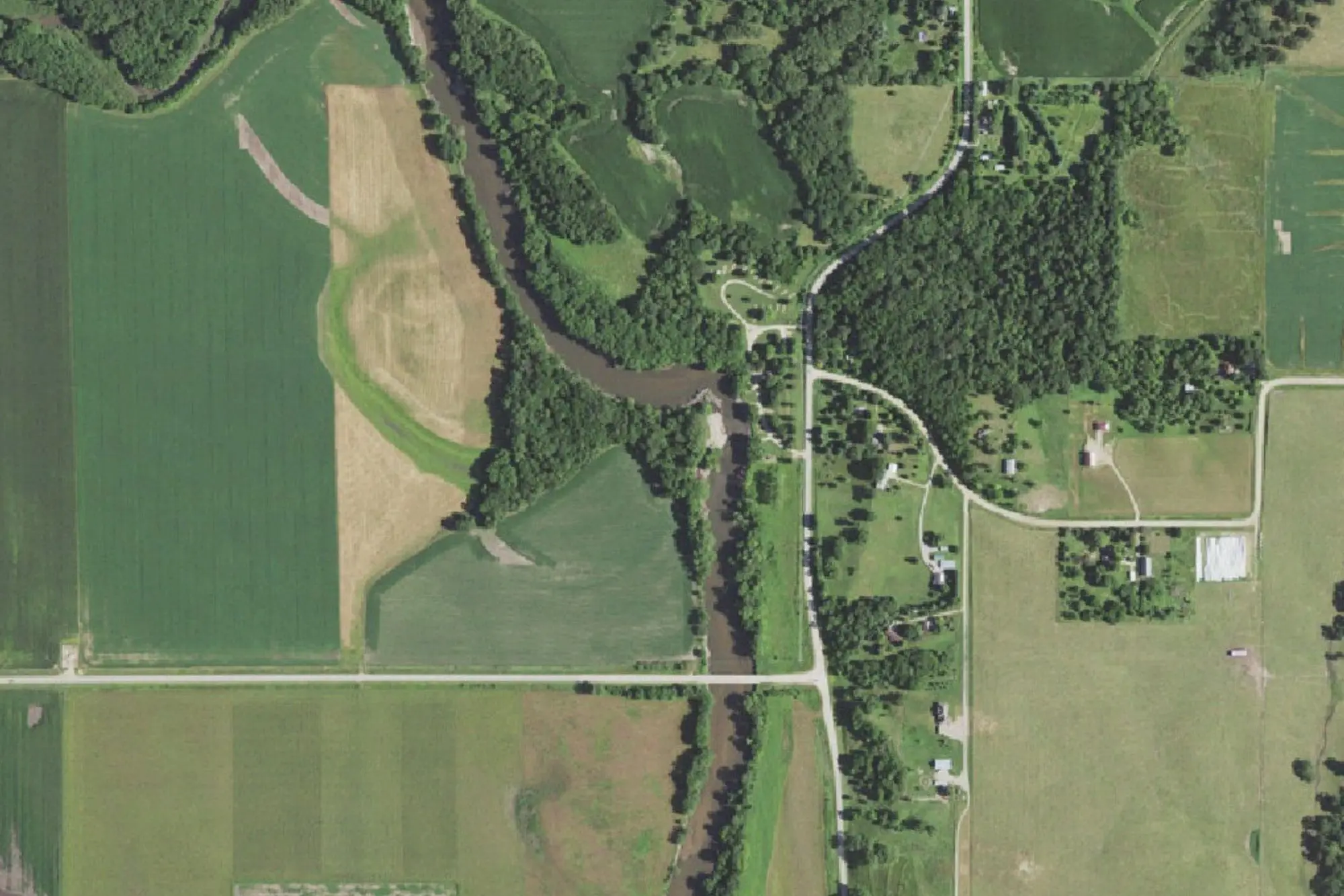 Aerial view of Daisy Long Memorial Park