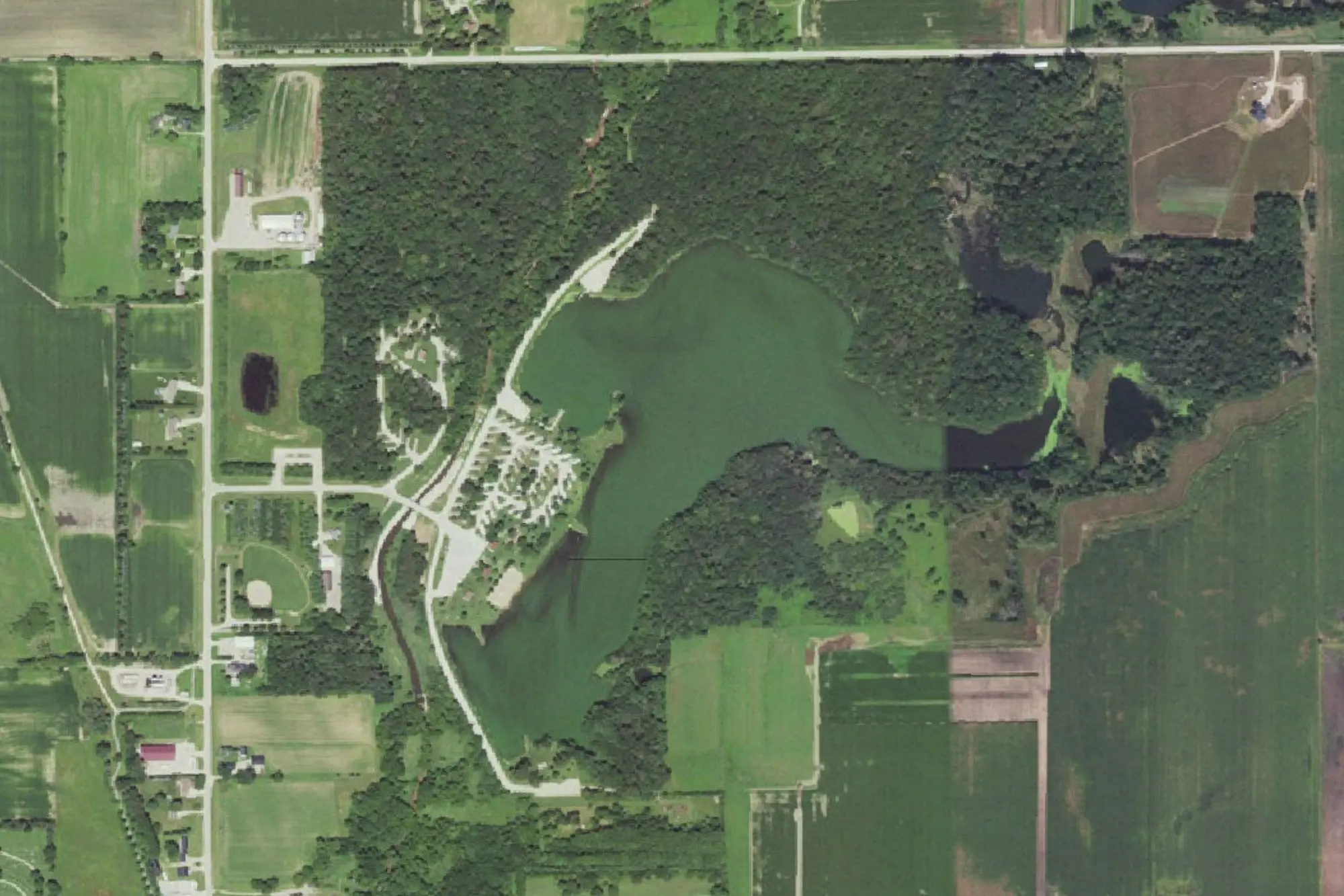 Aerial view of Lake Hendricks