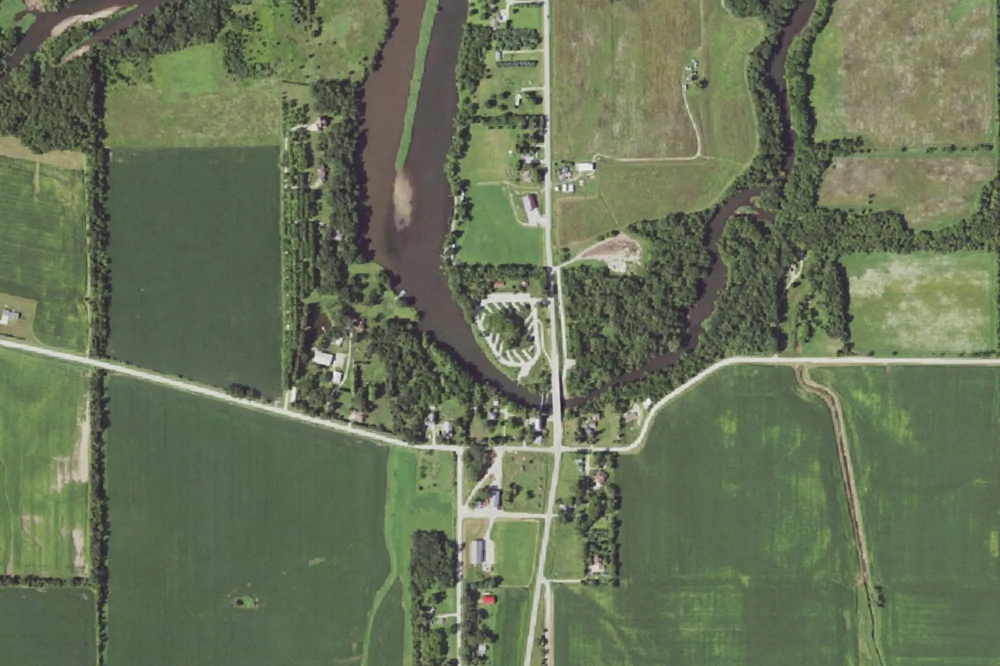 Aerial view of Lidtke County Park