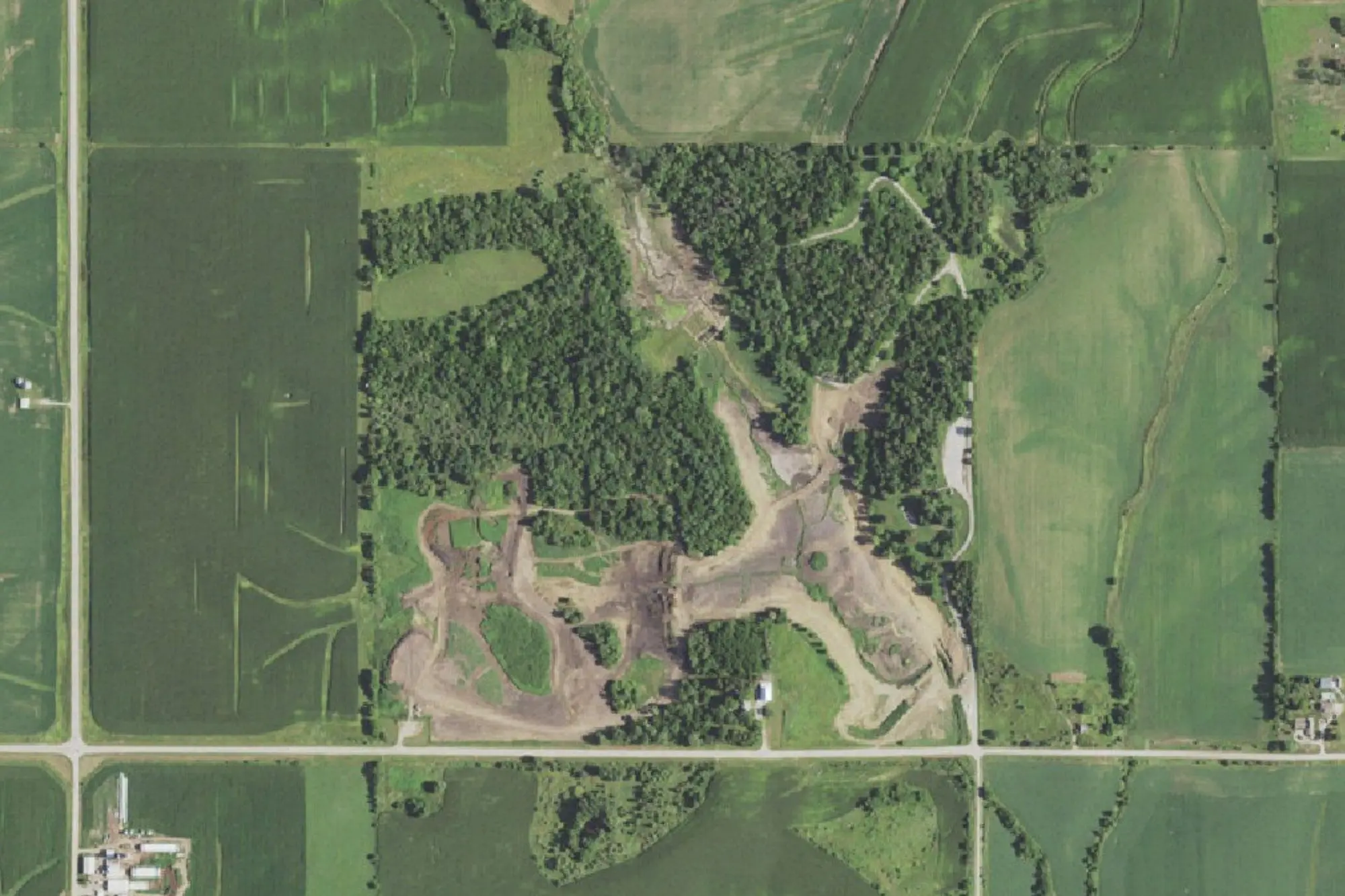 Aerial view of Mariposa Recreation Area