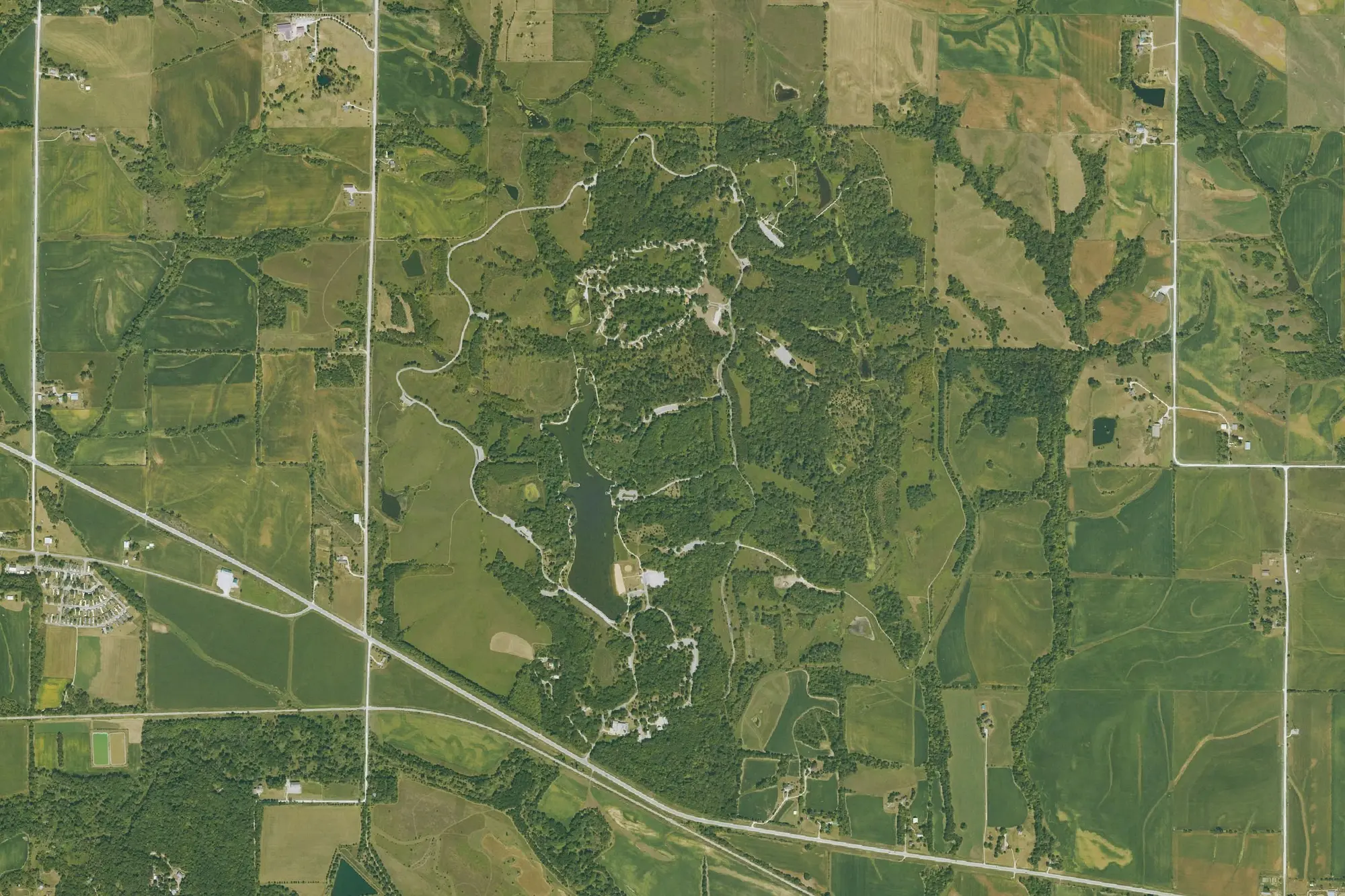 Aerial view of F.W. Kent Park