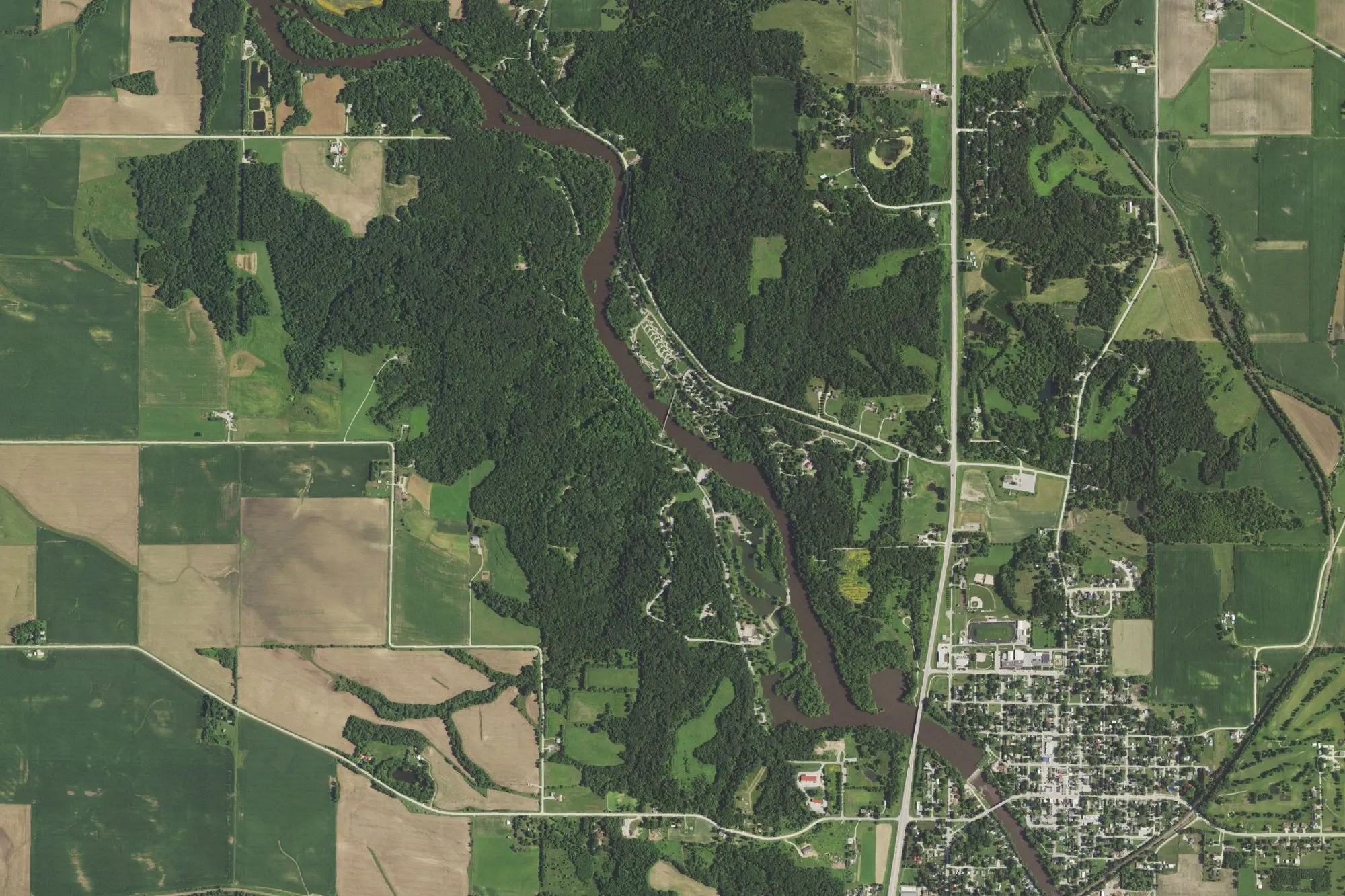 Aerial view of Pinicon Ridge Park