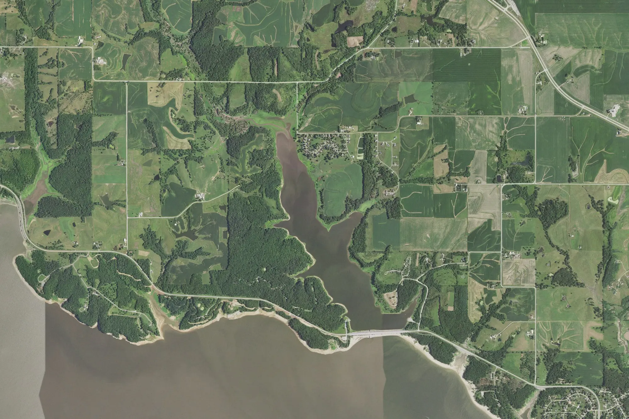 Aerial view of Robert's Creek Park