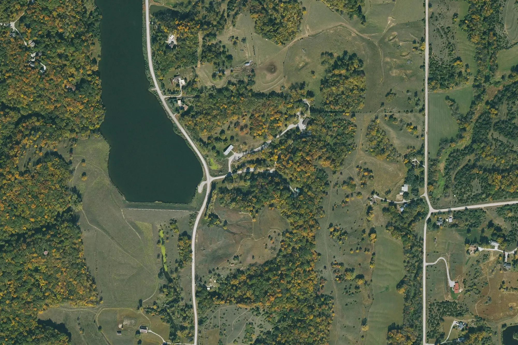 Aerial view of Pony Creek Park