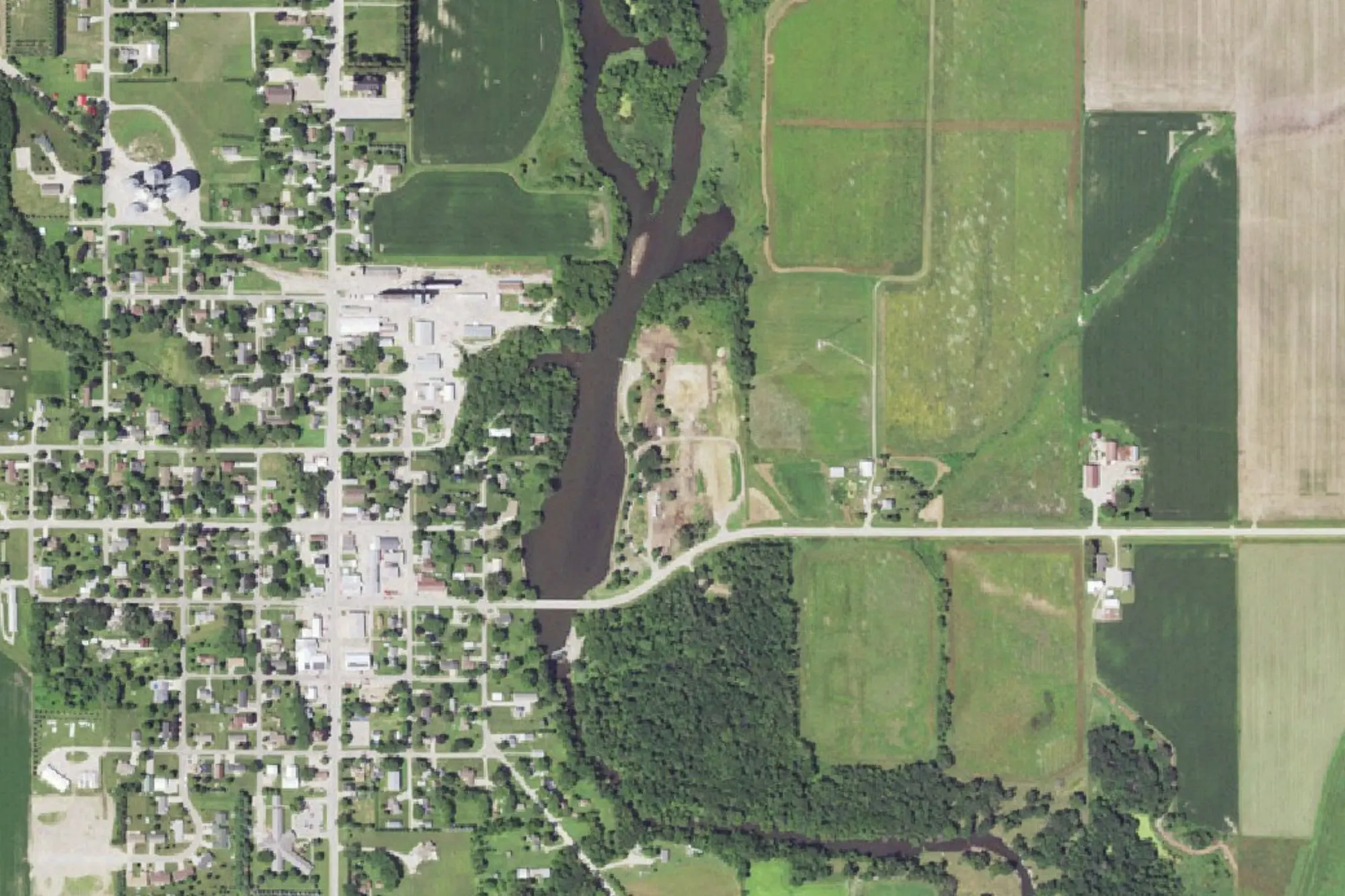 Aerial view of Riverside County Park