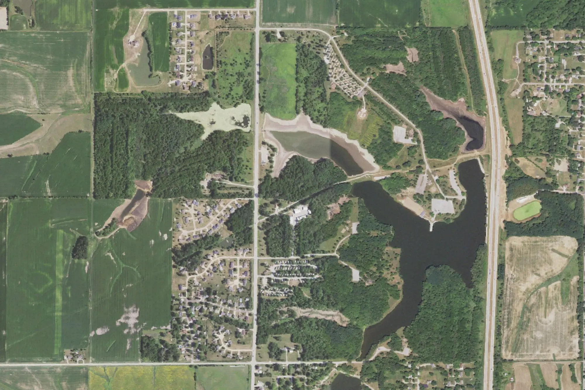 Aerial view of West Lake Park