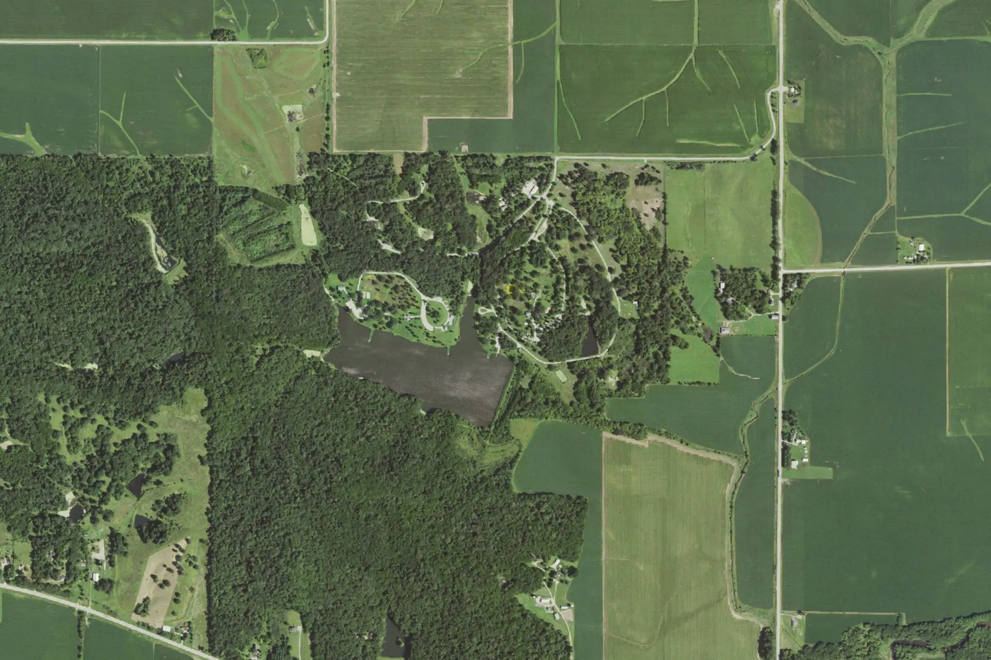 Aerial view of Hickory Hills Park