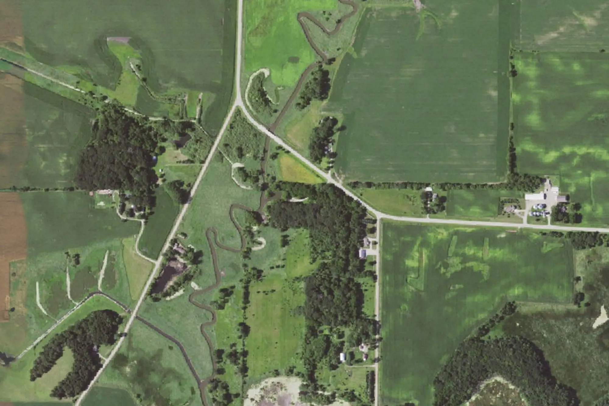 Aerial view of Dahle Park