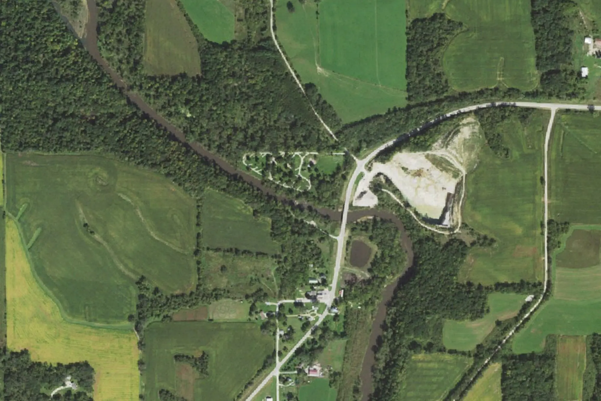 Aerial view of Kendallville Park