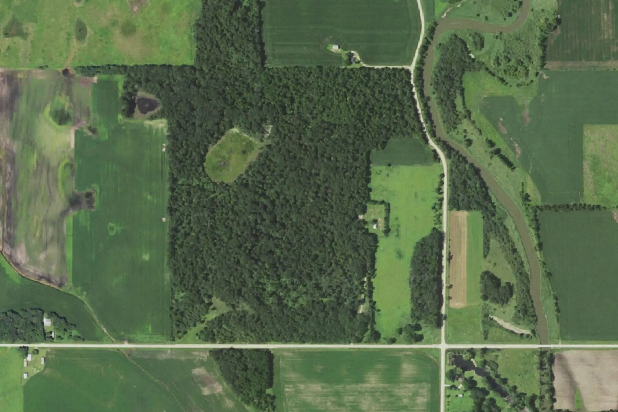 Aerial view of Ochee Yahola Park