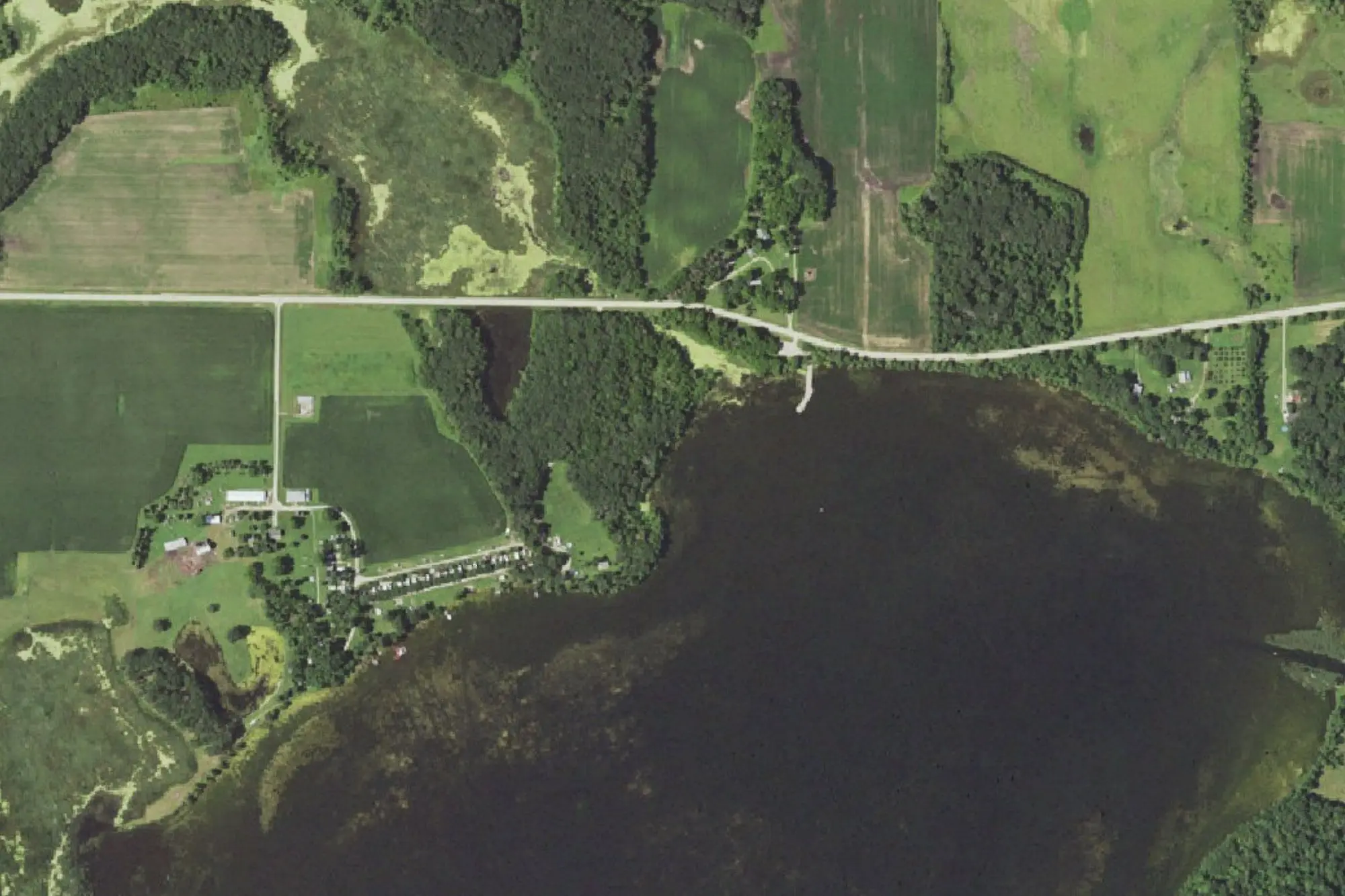 Aerial view of Silver Lake Park