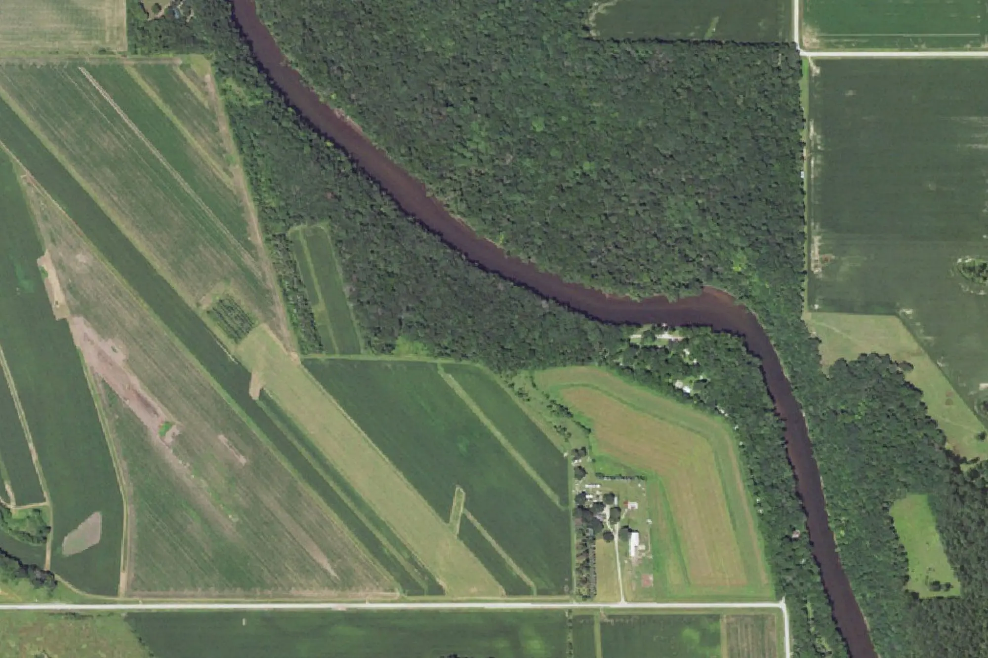 Aerial view of Idlewild County Park