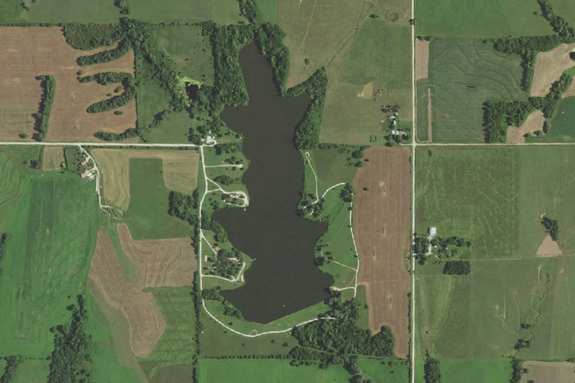 Aerial view of Prairie Lake Park