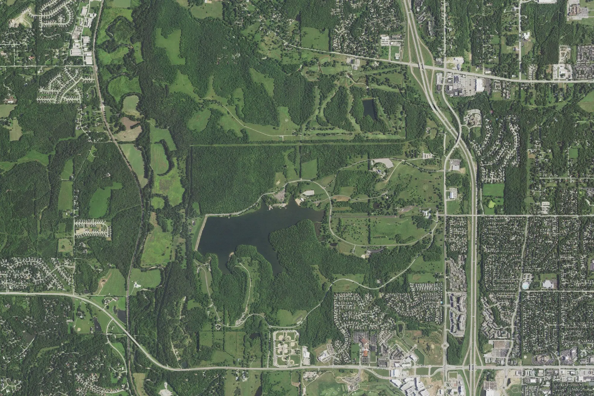 Aerial view of Shawnee Mission