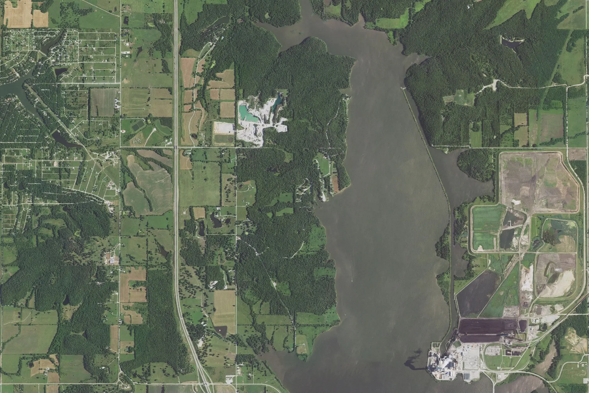 Aerial view of Linn County Park