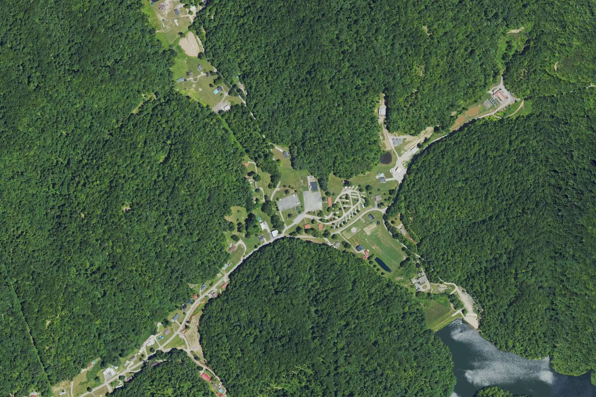 Aerial view of Beech Creek Park