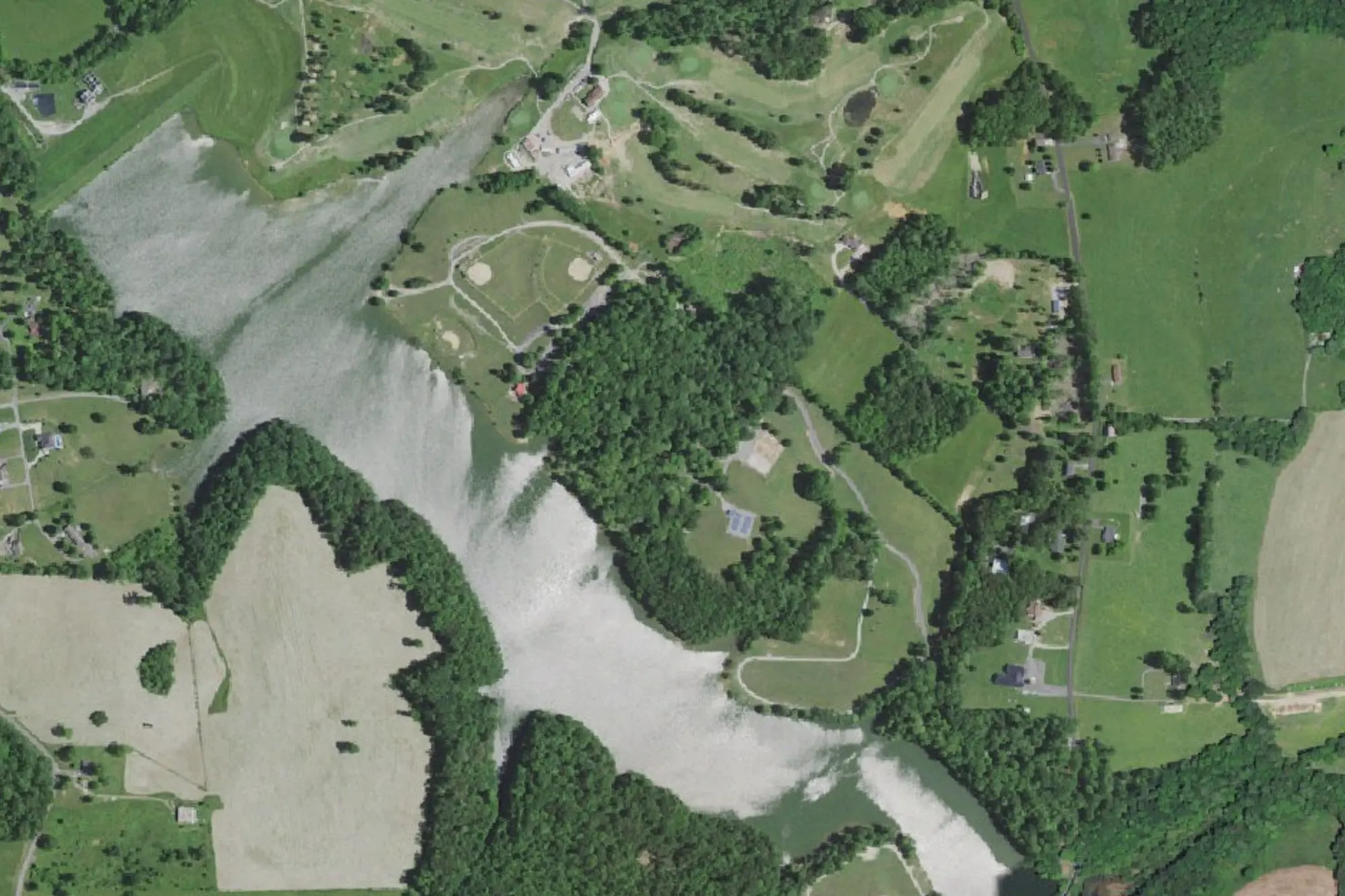 Aerial view of Mill Creek Park