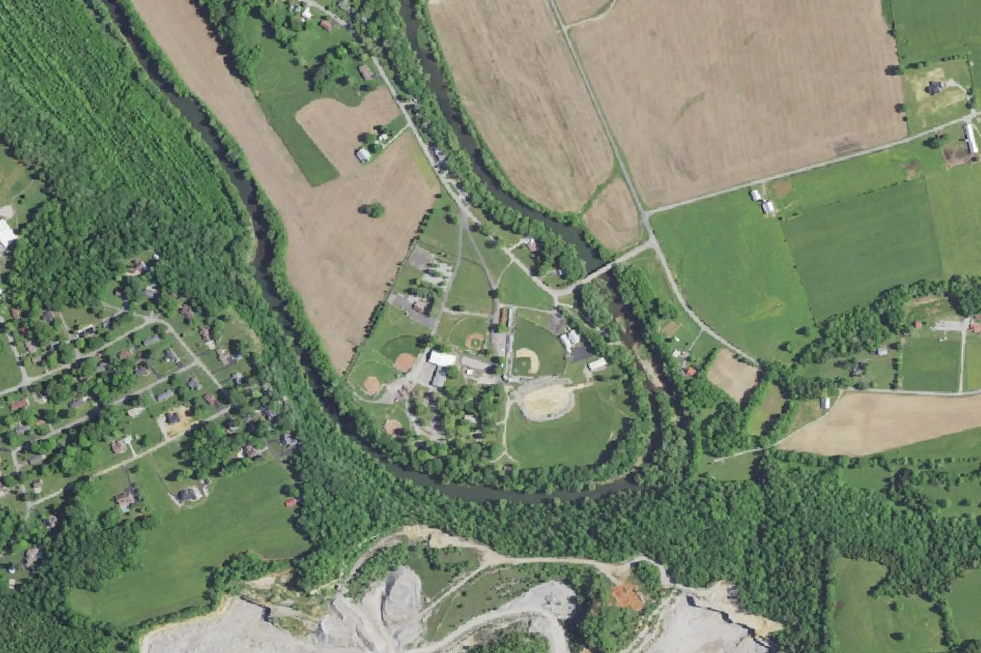 Aerial view of Green County Park