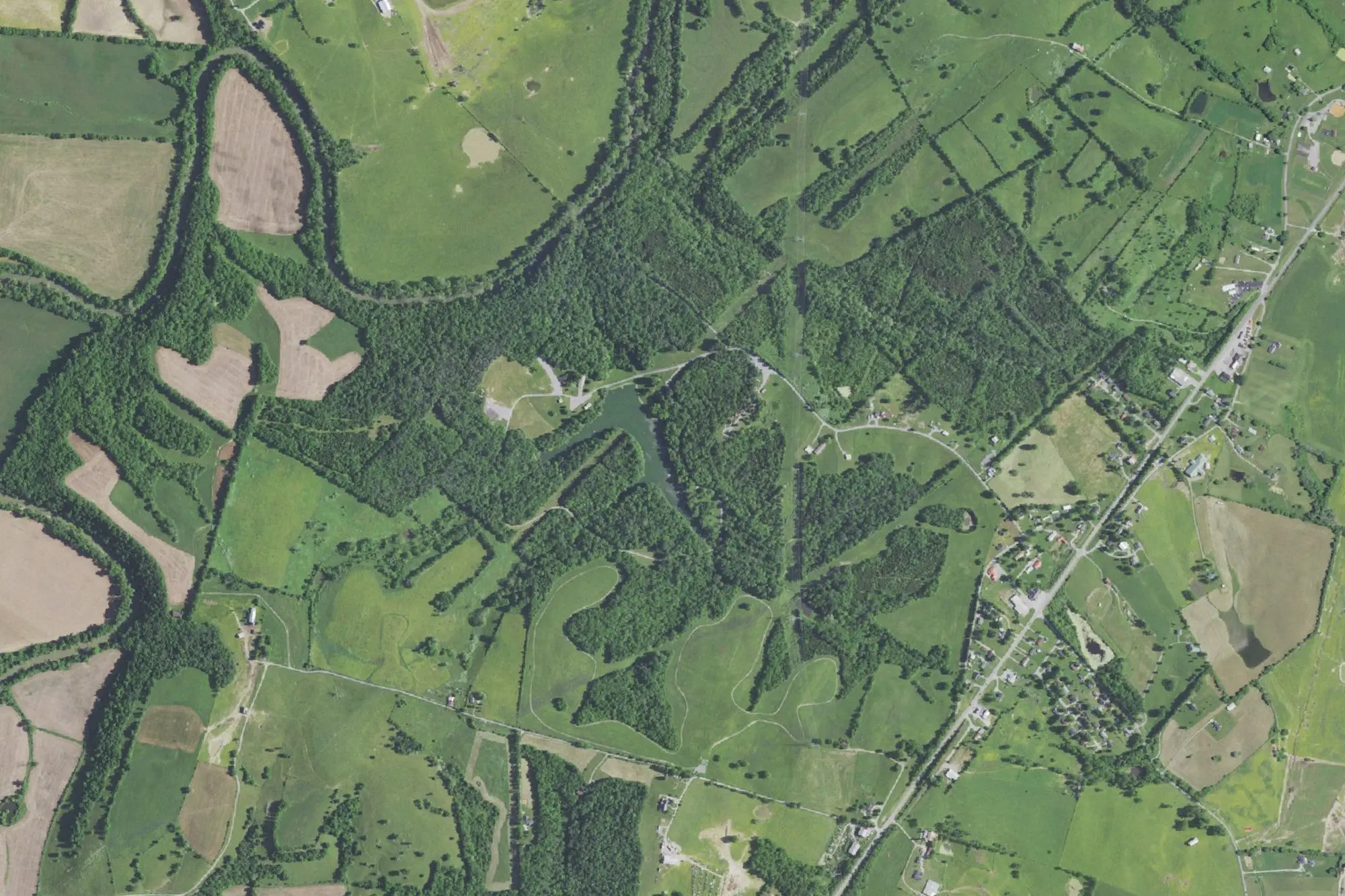 Aerial view of Logan Hubble Park