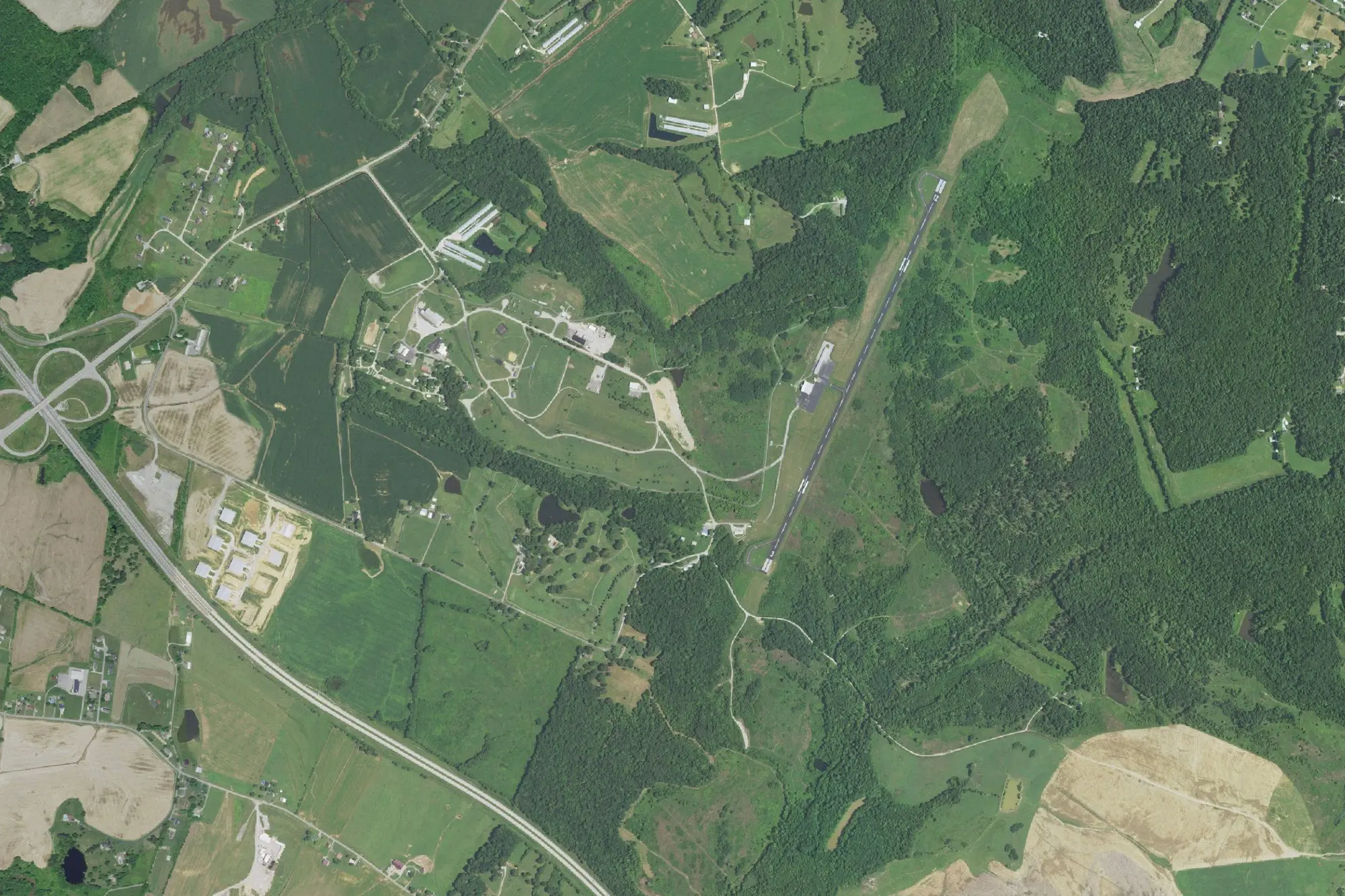 Aerial view of Ohio County Park