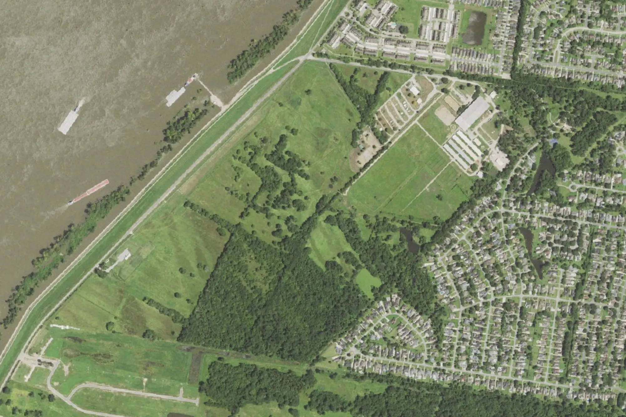Aerial view of Farr Park Equestrian Center