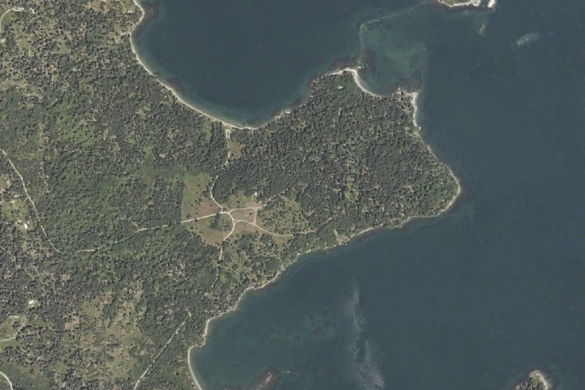 Aerial view of Mullen's Head Park