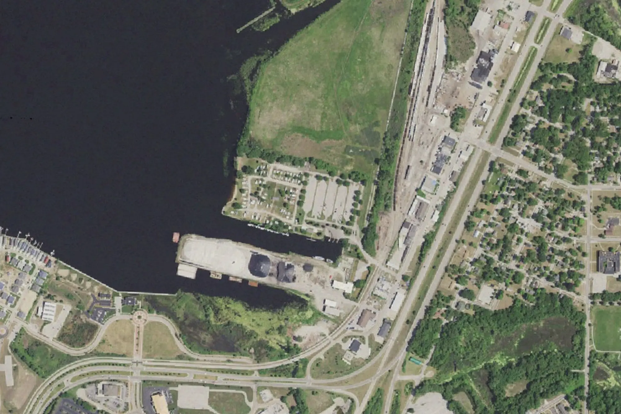 Aerial view of Fisherman's Landing