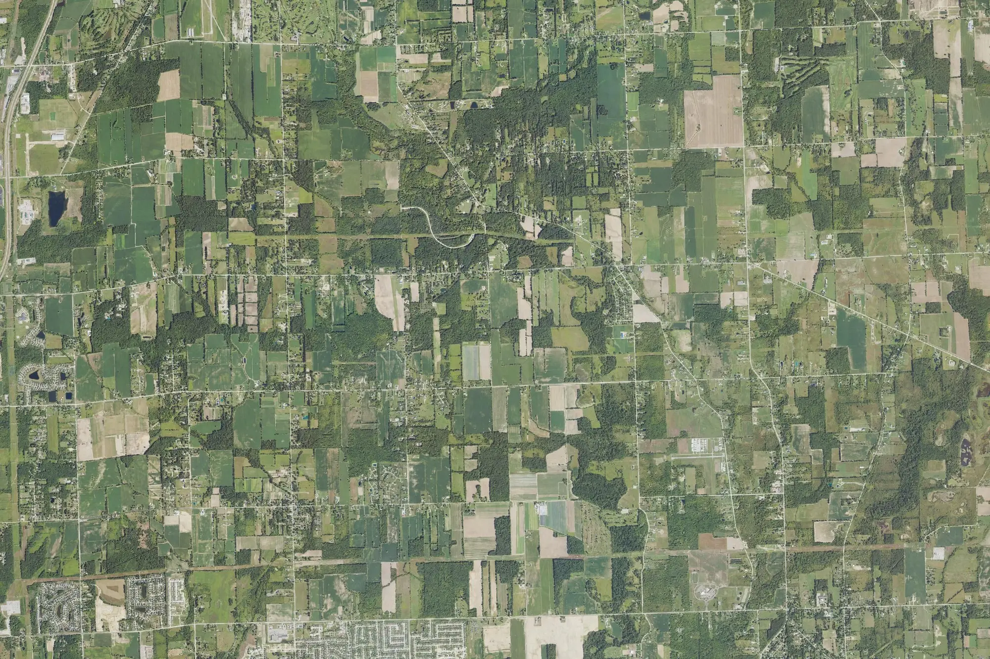 Aerial view of Wolcott Mill Metropark