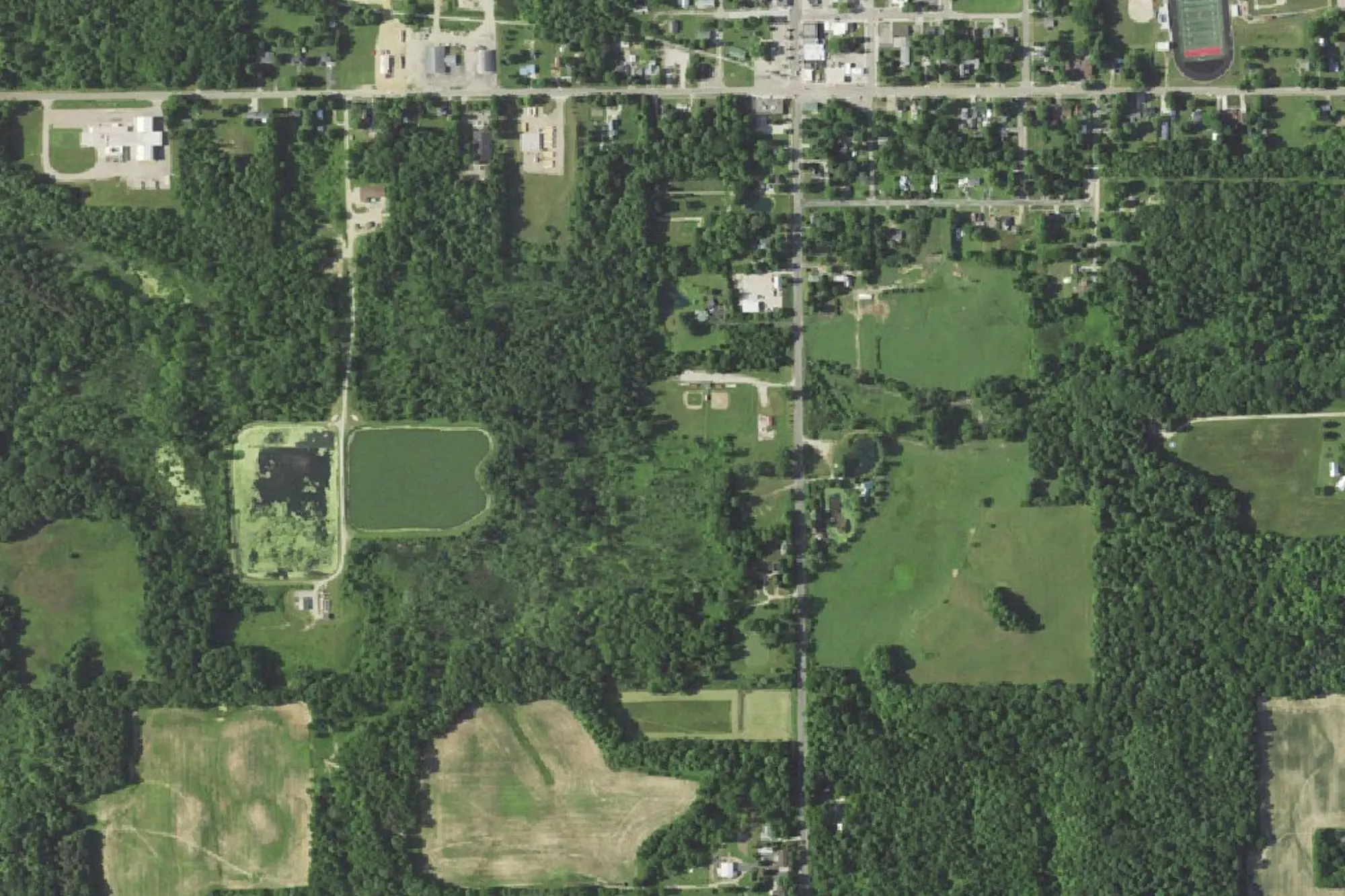 Aerial view of Bloomingdale Recreation Area