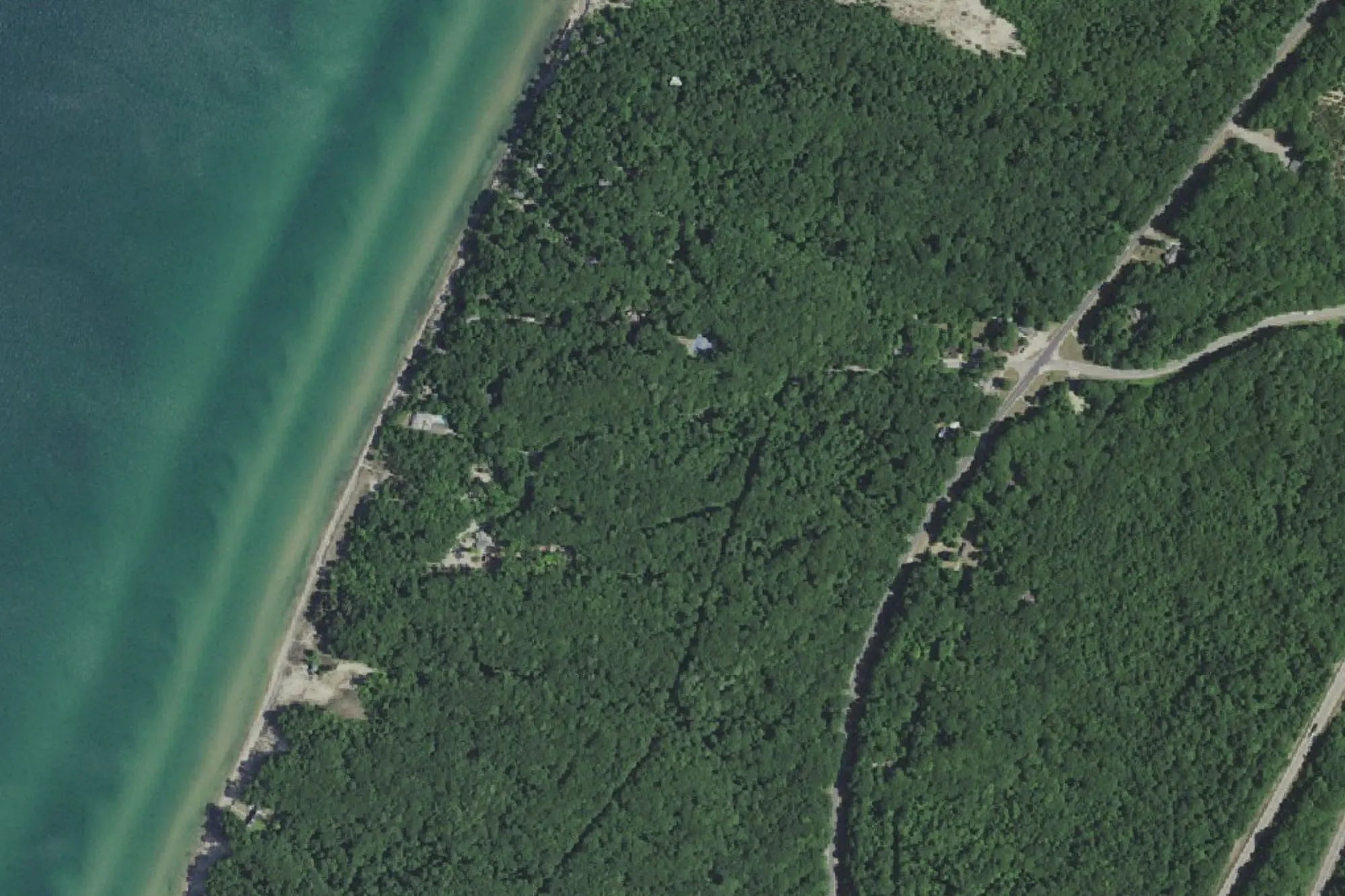 Aerial view of Covert Township Park