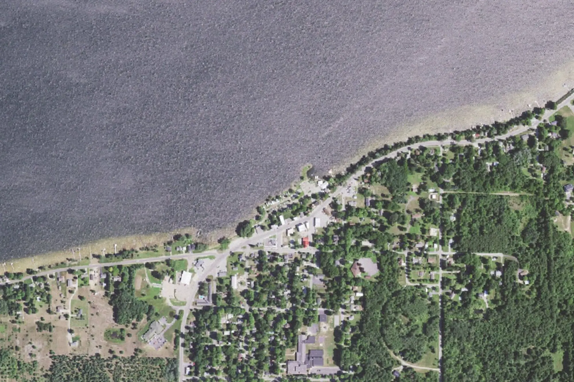 Aerial view of Hopkins Park
