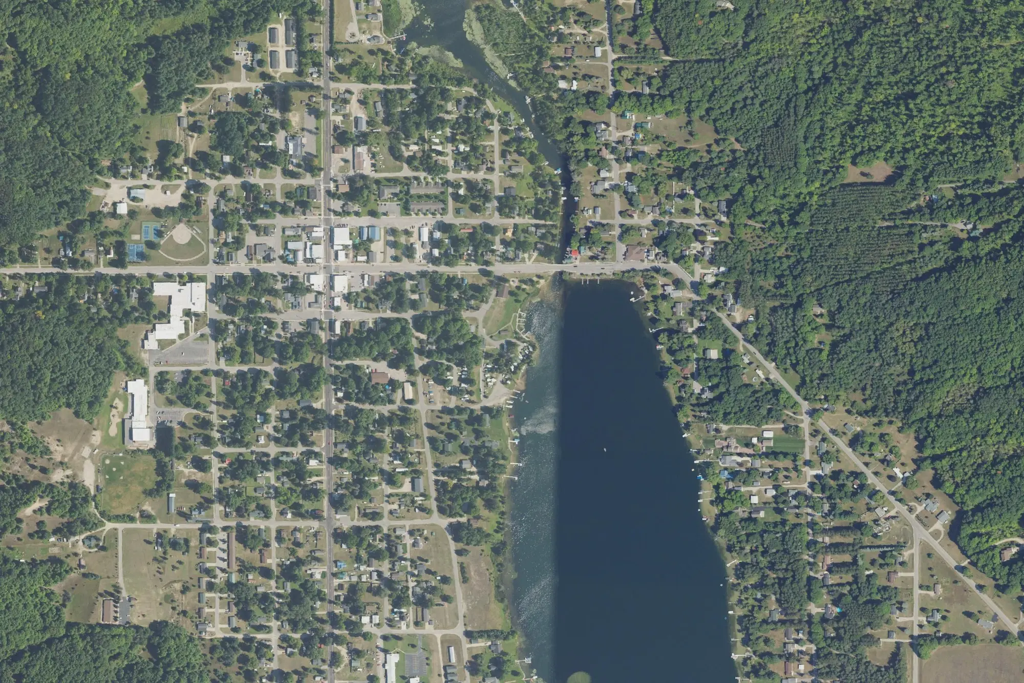 Aerial view of Thurston Park