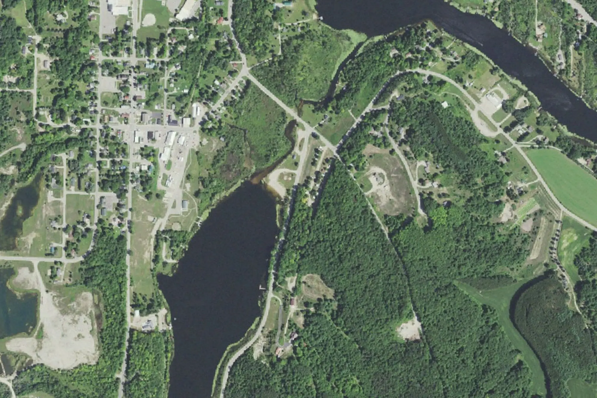 Aerial view of Wooden Shoe Park