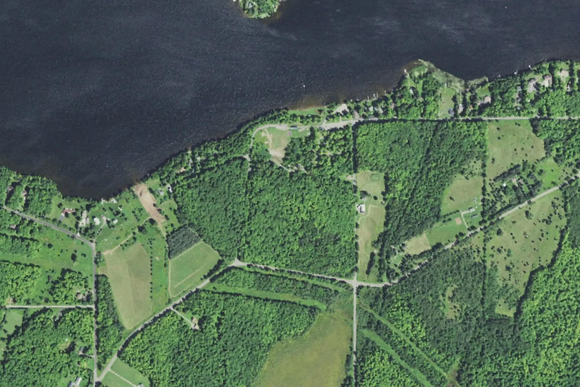 Aerial view of Township of Bates Park