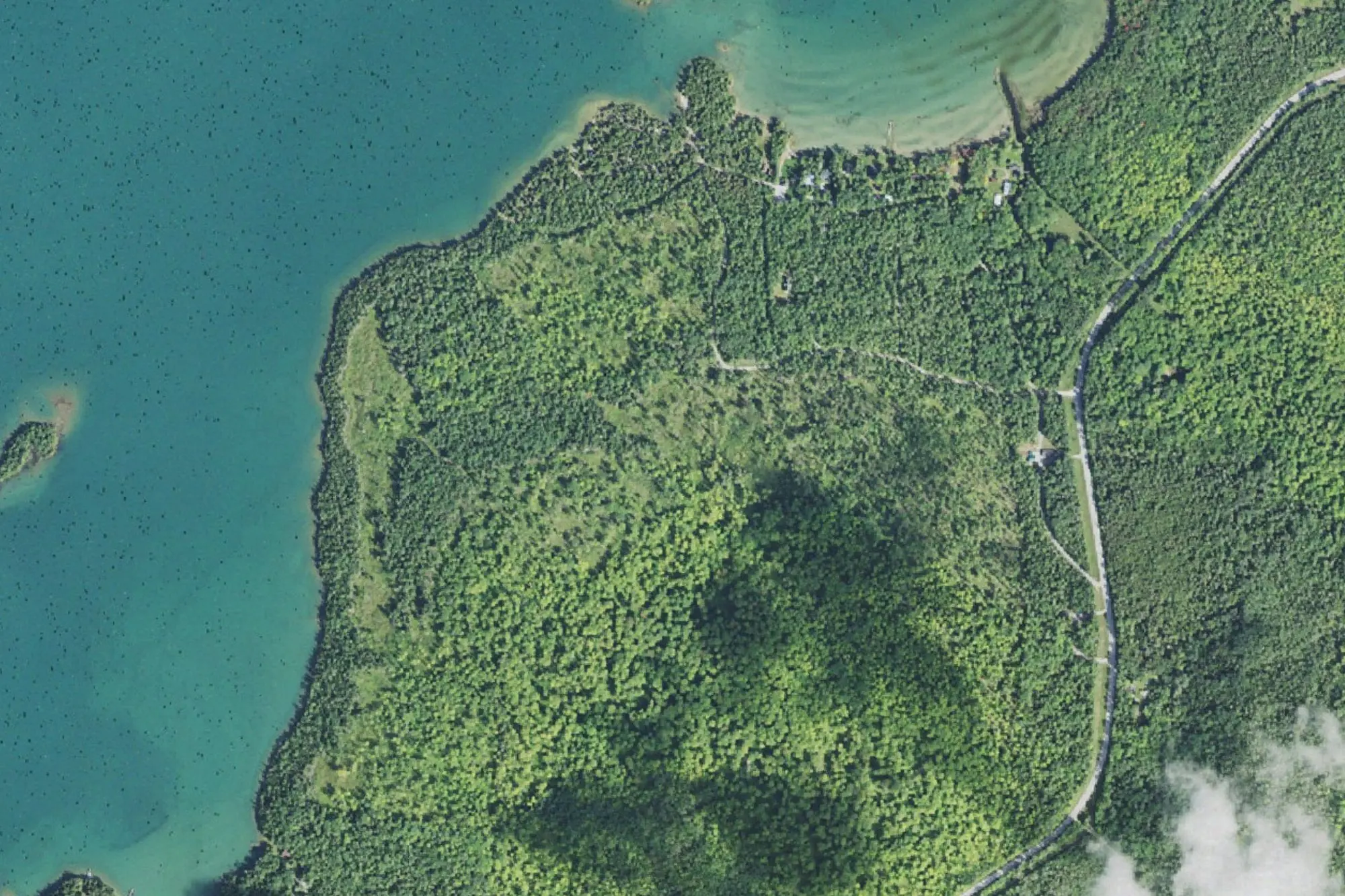 Aerial view of Drummond Township Park