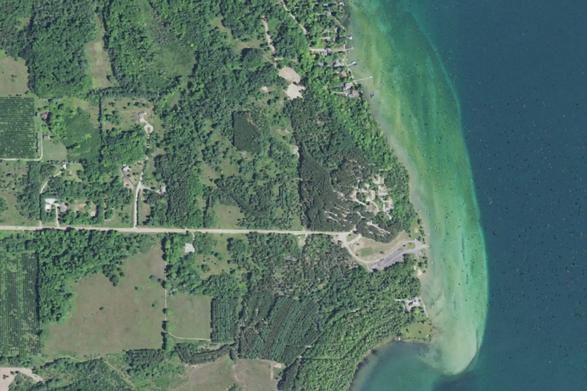 Aerial view of Whitewater Township Park
