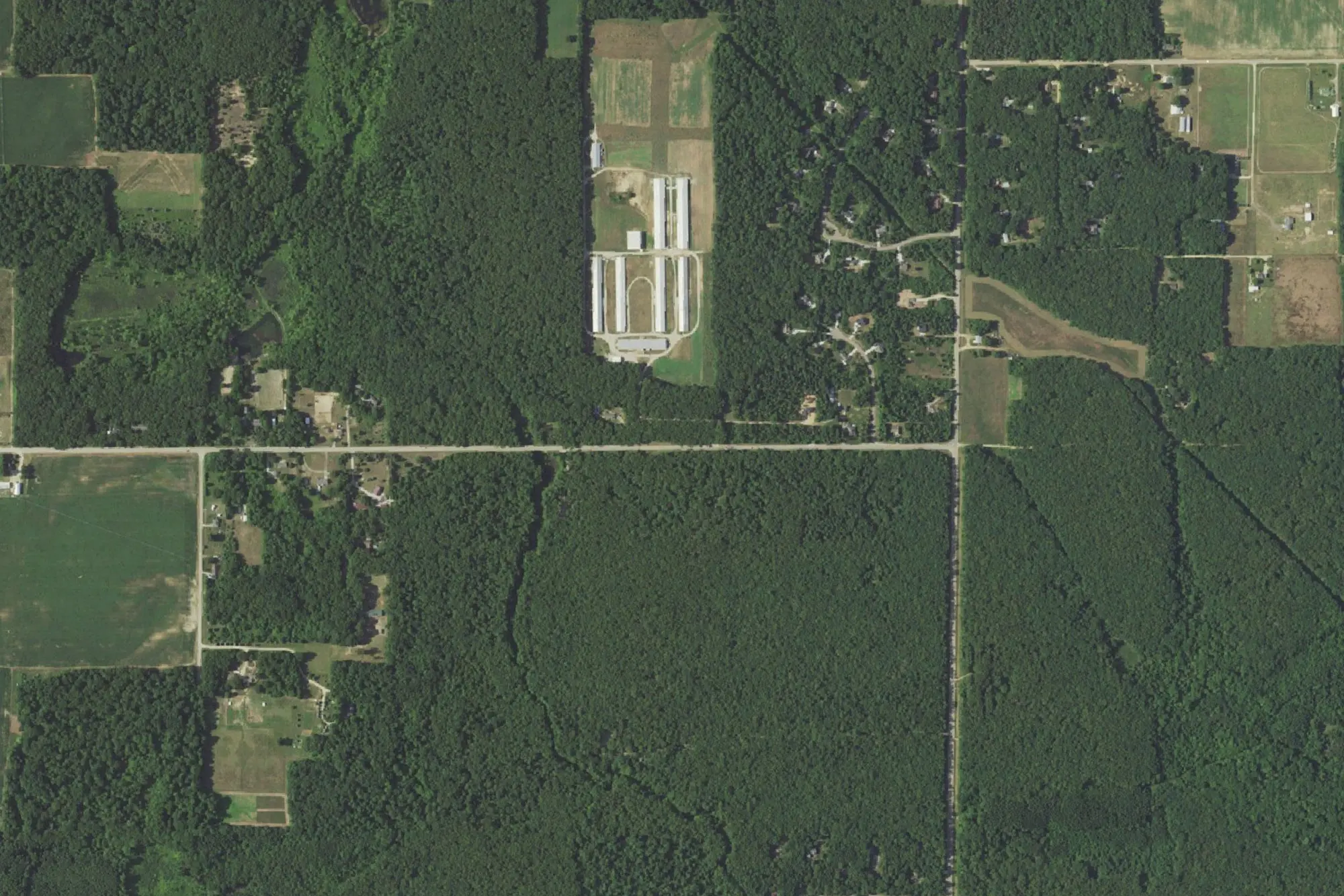 Aerial view of Silver Creek Park