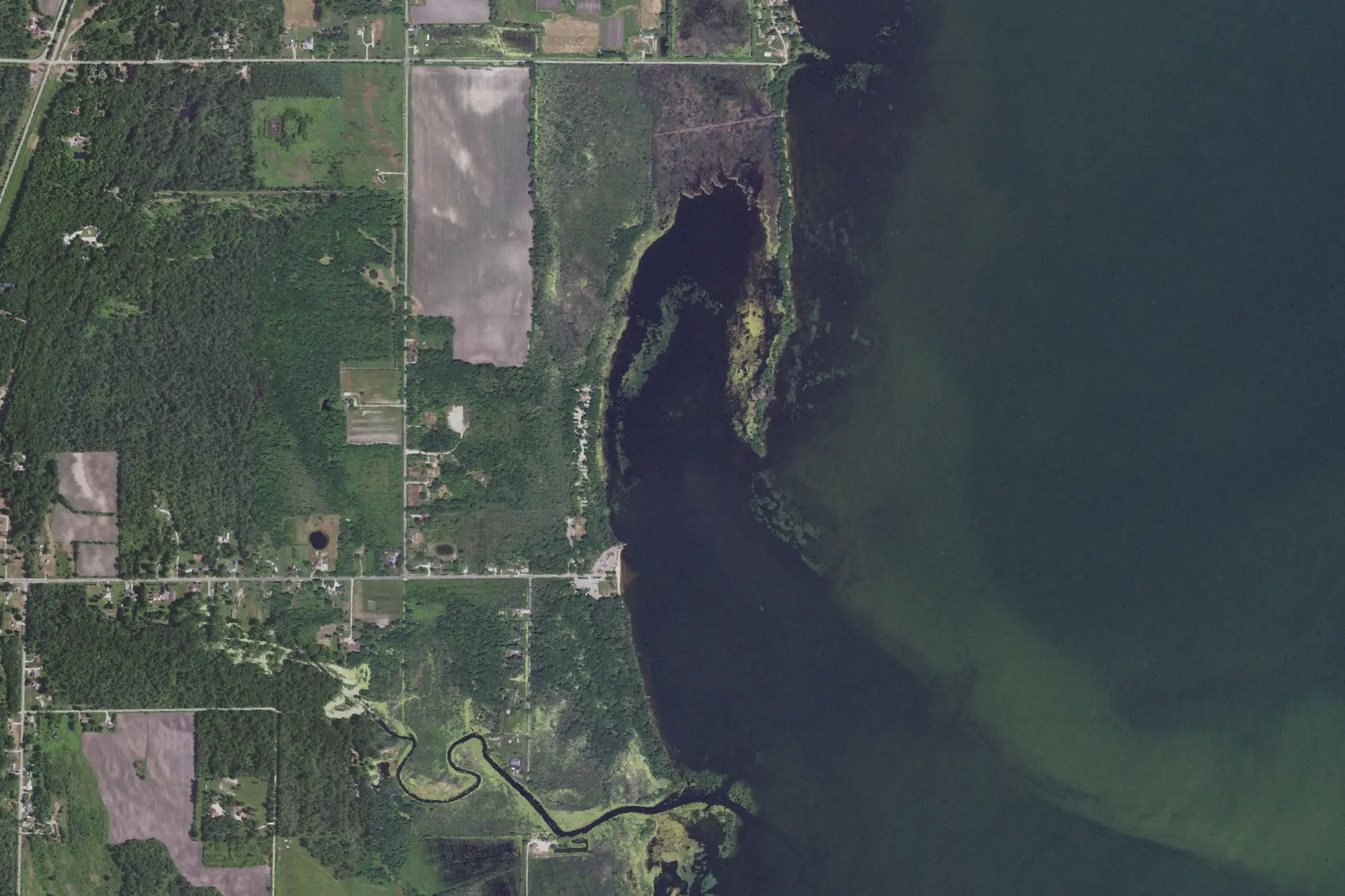 Aerial view of Pinconning County Park