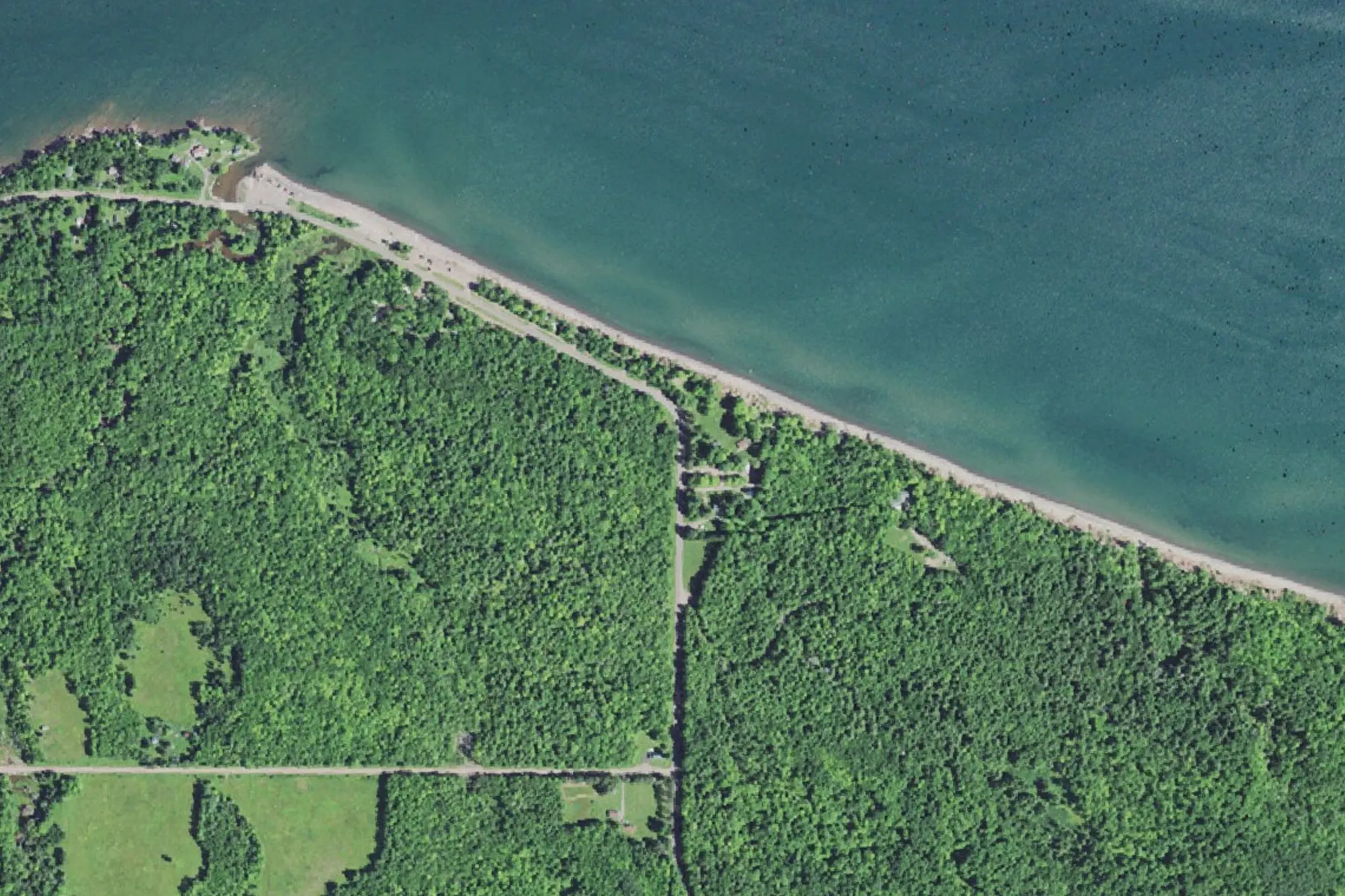 Aerial view of Little Girls Point County Park