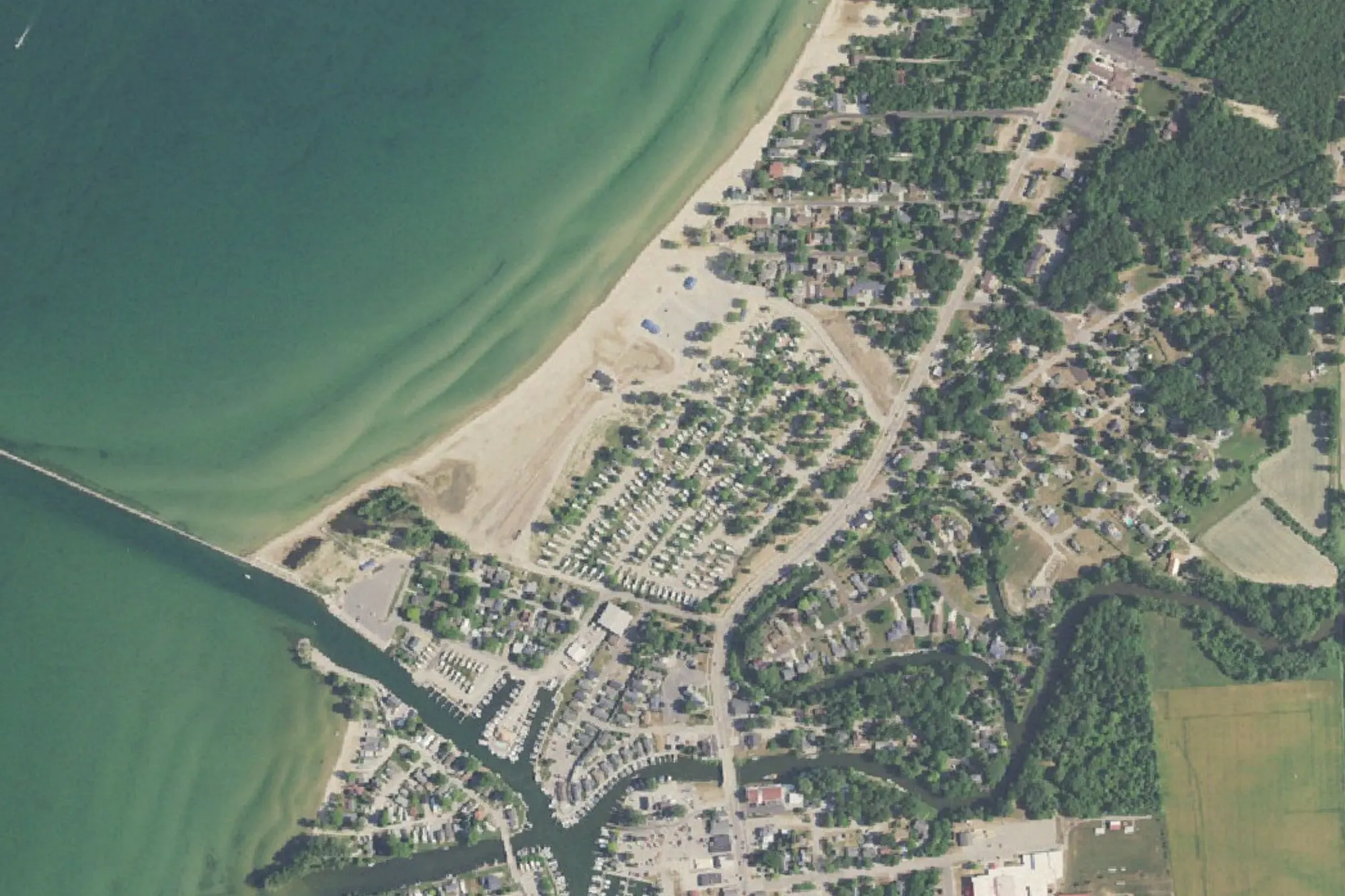 Aerial view of County Park