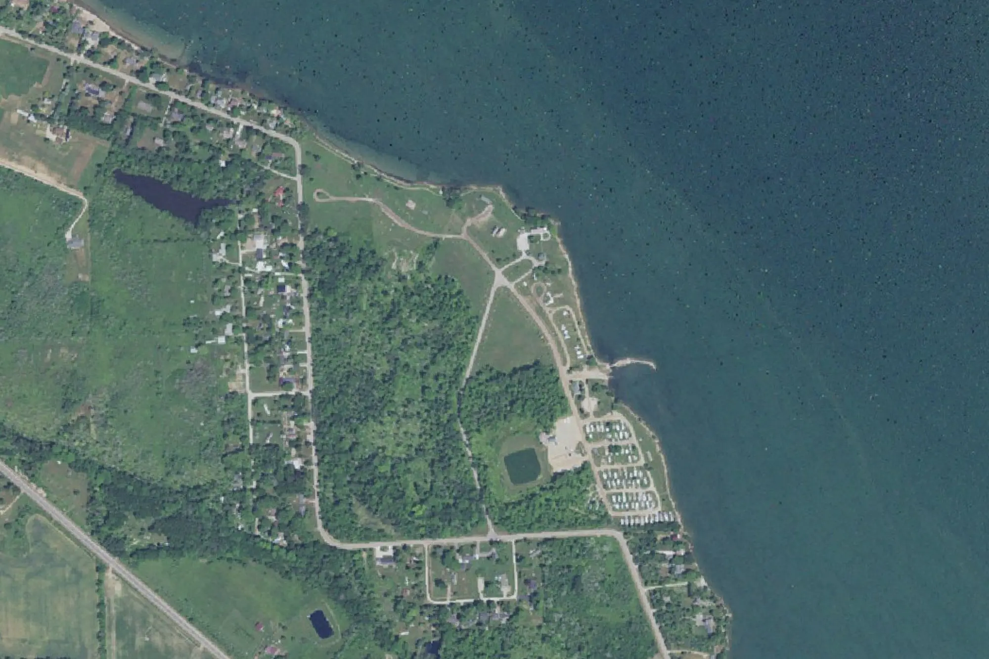 Aerial view of Lighthouse Park