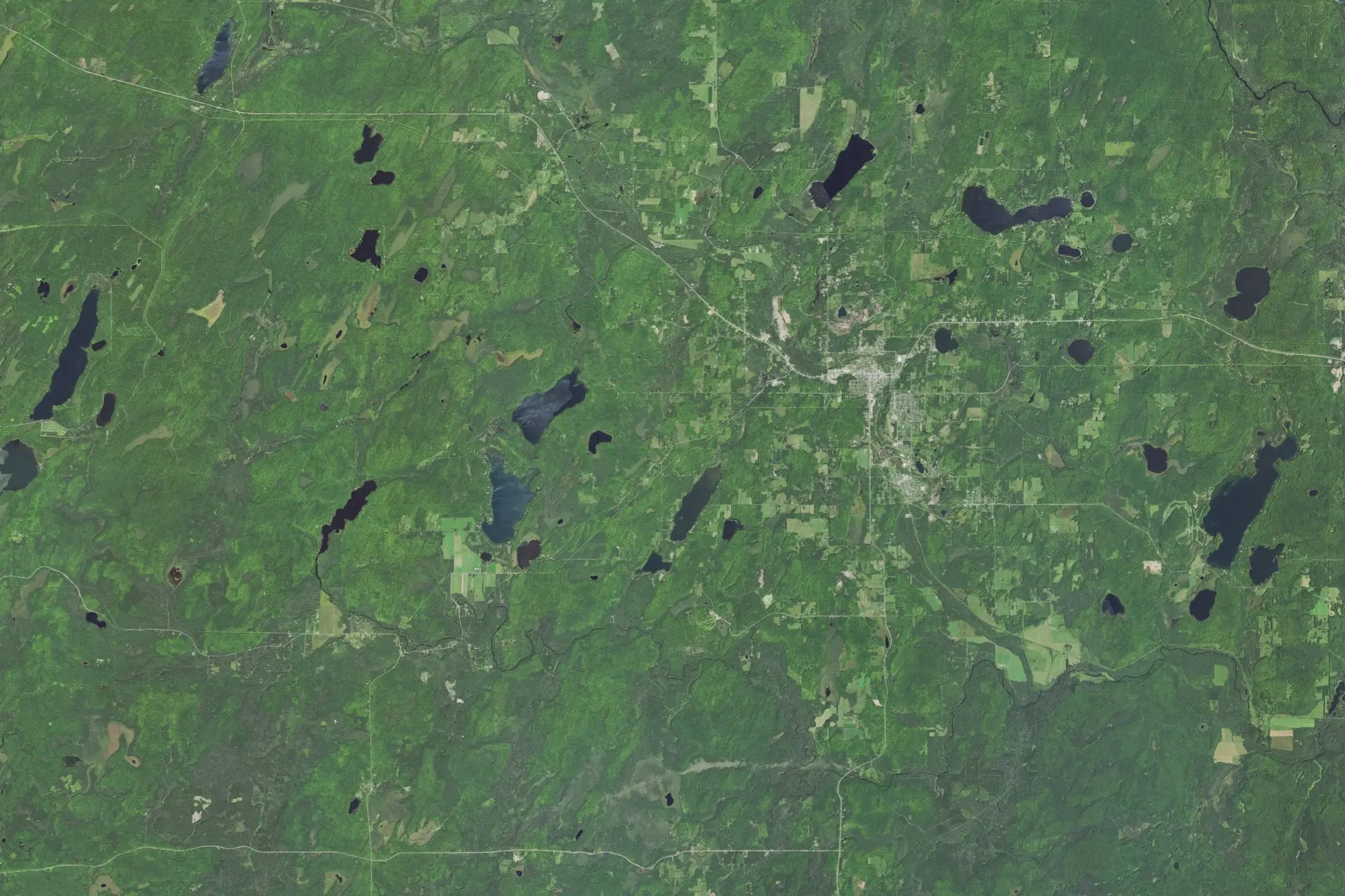 Aerial view of County of Iron Park