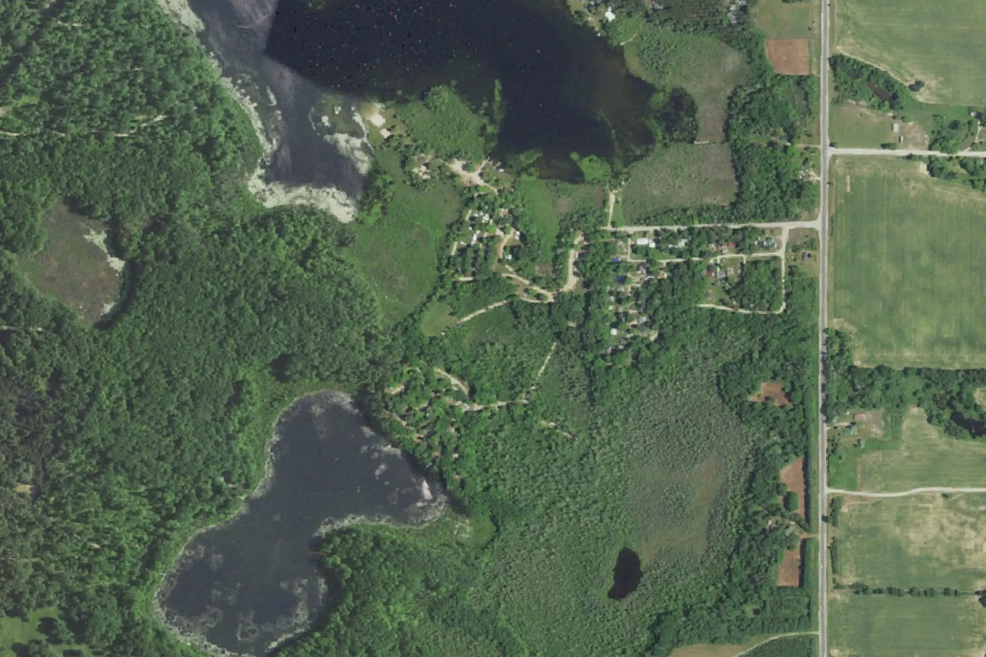 Aerial view of Merrill Lake Park